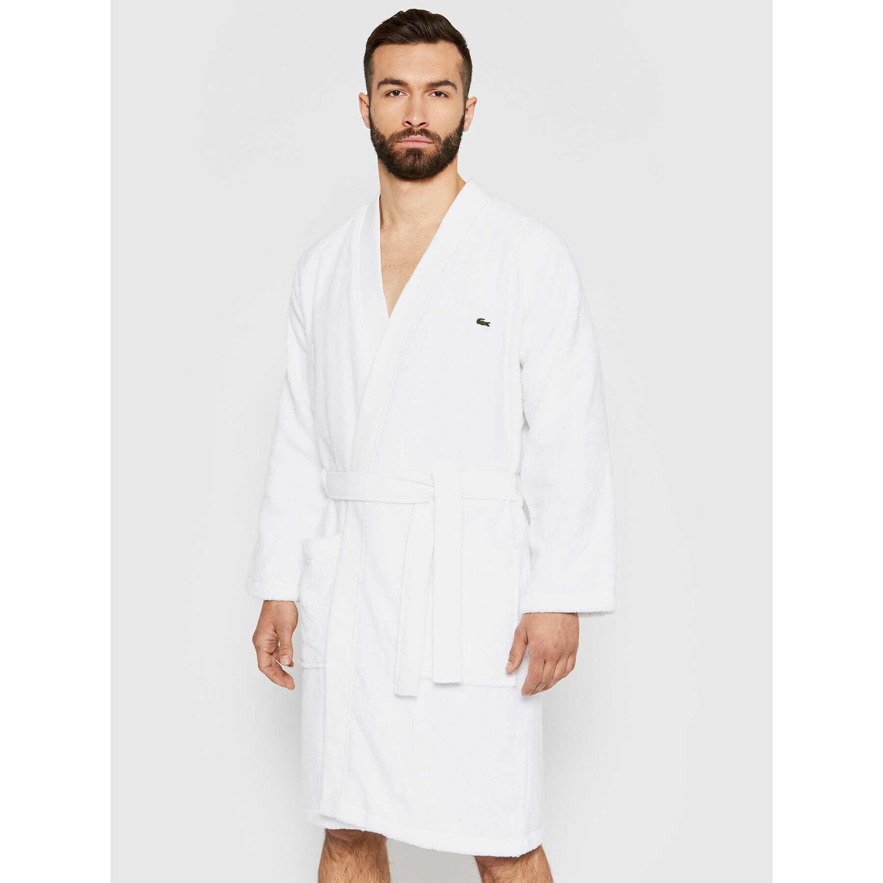 Lacoste Халат LDEFILE Бял - Pepit.bg