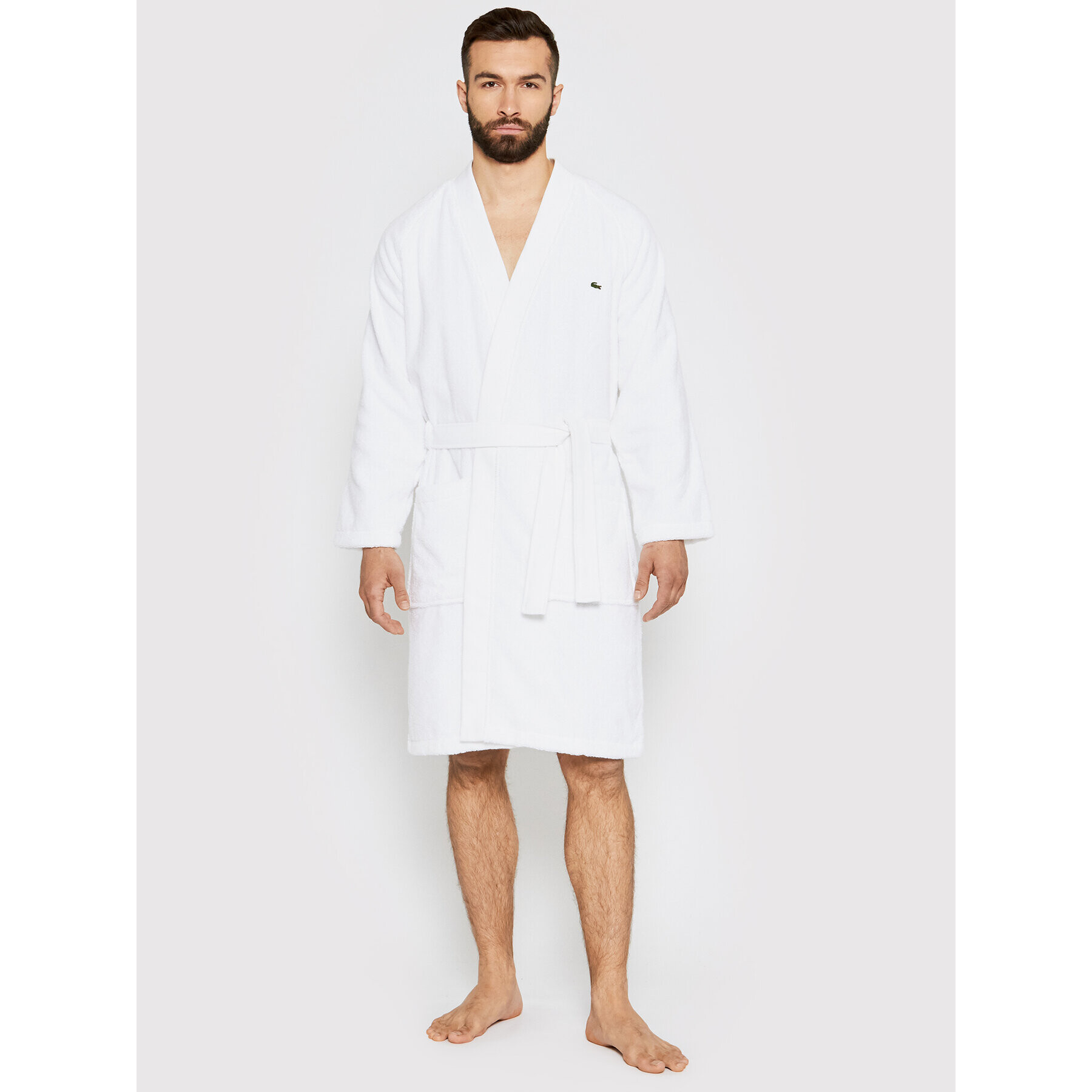 Lacoste Халат LDEFILE Бял - Pepit.bg