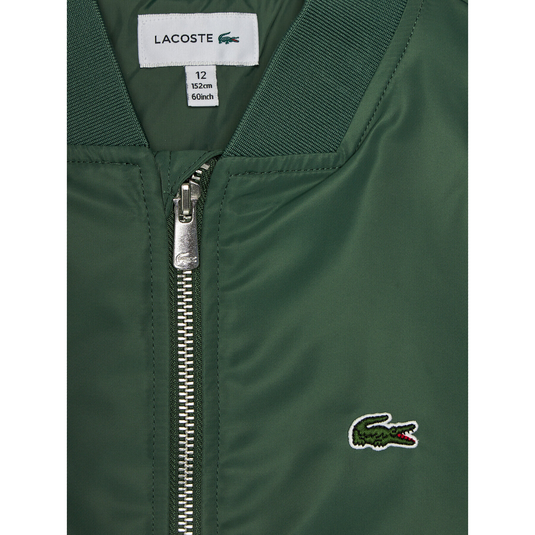 Lacoste Яке бомбър BJ9731 Зелен Regular Fit - Pepit.bg