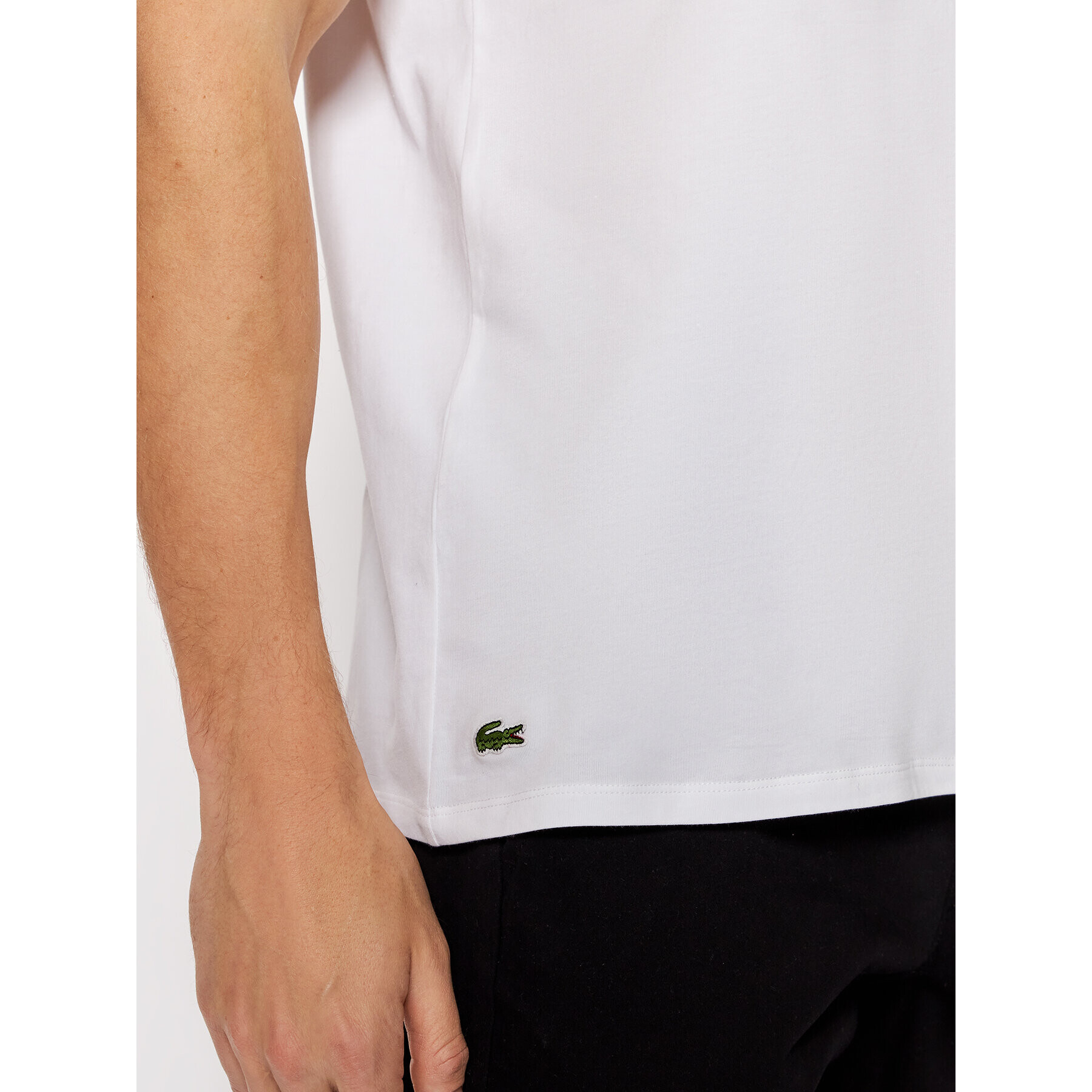 Lacoste Комплект 2 тишъртки TH3455 Бял Regular Fit - Pepit.bg