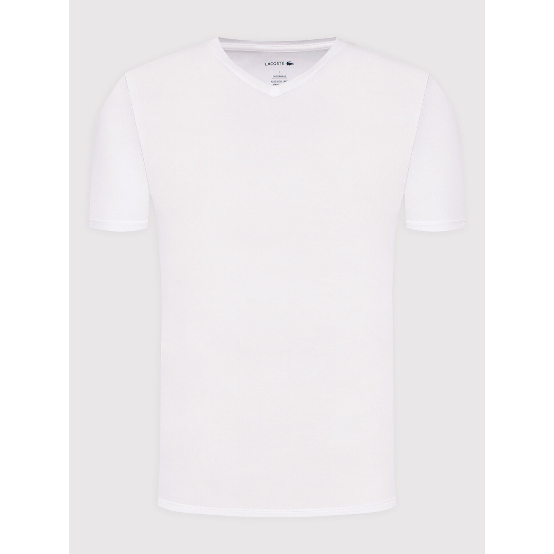 Lacoste Комплект 2 тишъртки TH3457 Бял Regular Fit - Pepit.bg
