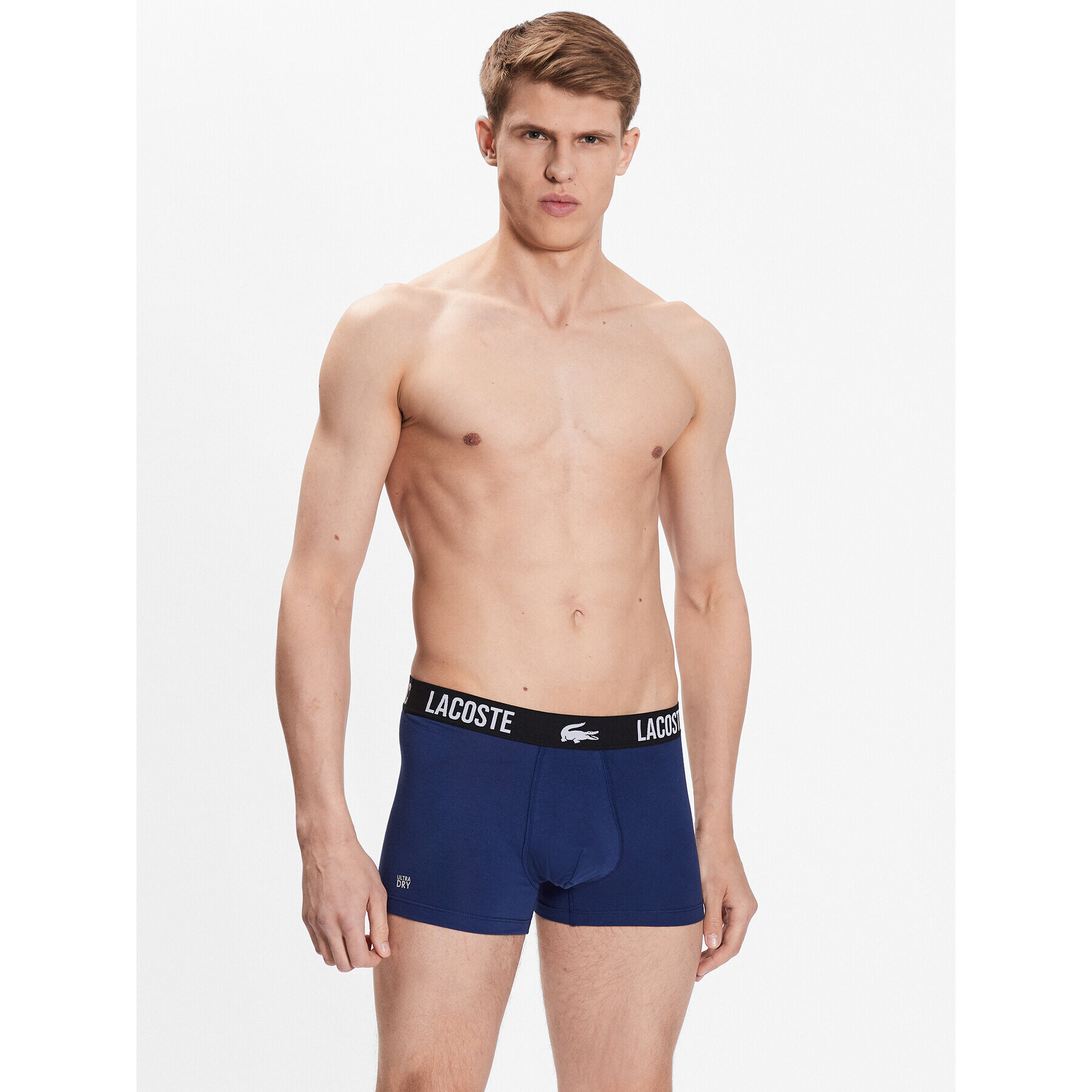 Lacoste Комплект 3 чифта боксерки 5H1309 Тъмносин - Pepit.bg