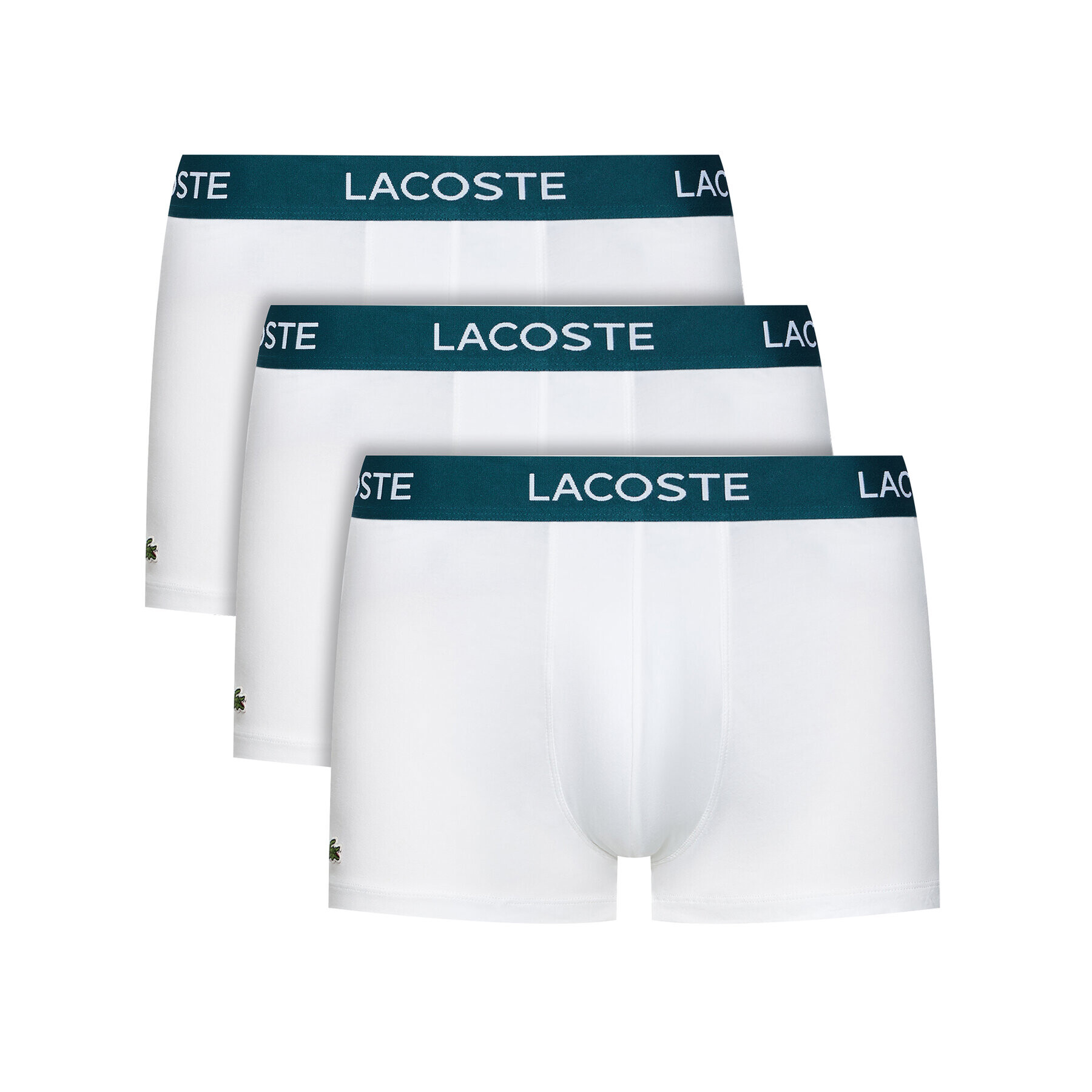 Lacoste Комплект 3 чифта боксерки 5H3389 Бял - Pepit.bg