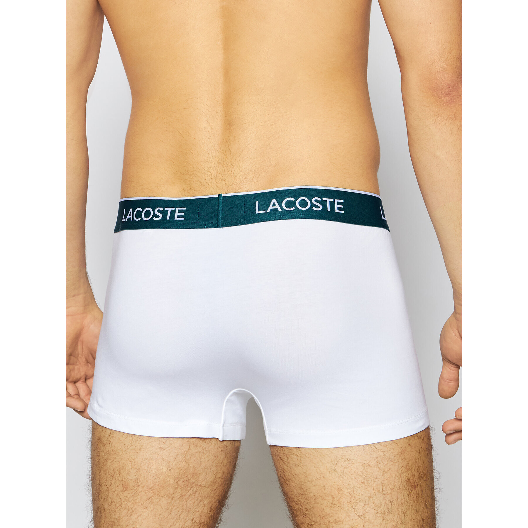 Lacoste Комплект 3 чифта боксерки 5H3389 Бял - Pepit.bg