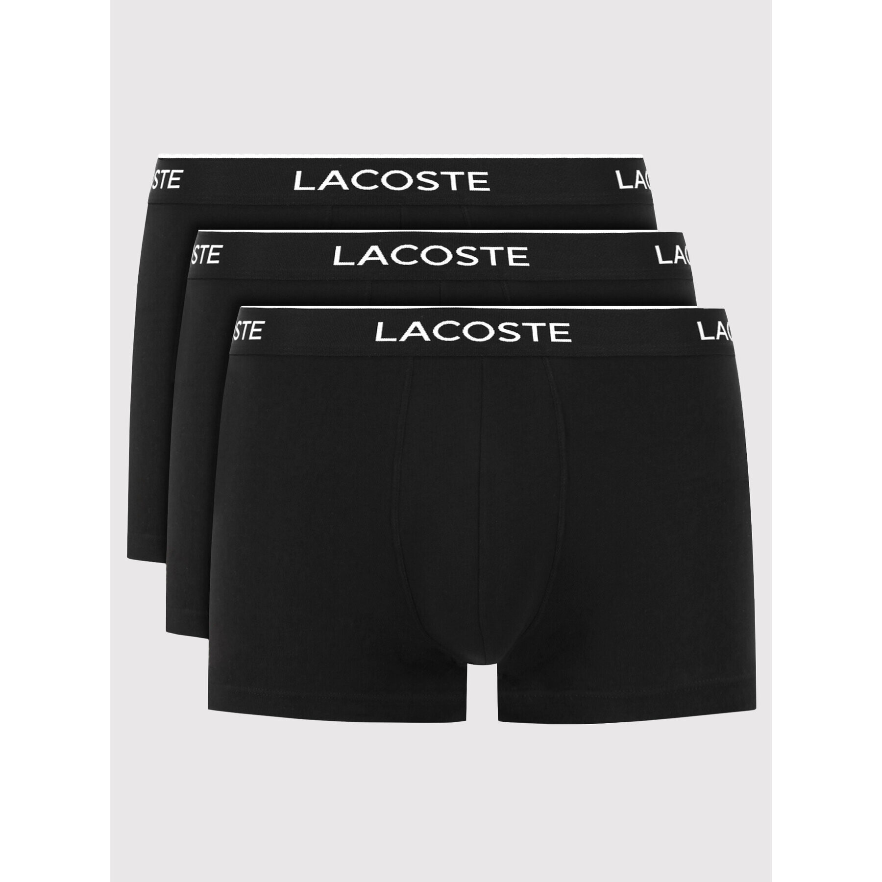 Lacoste Комплект 3 чифта боксерки 5H3389 Черен - Pepit.bg