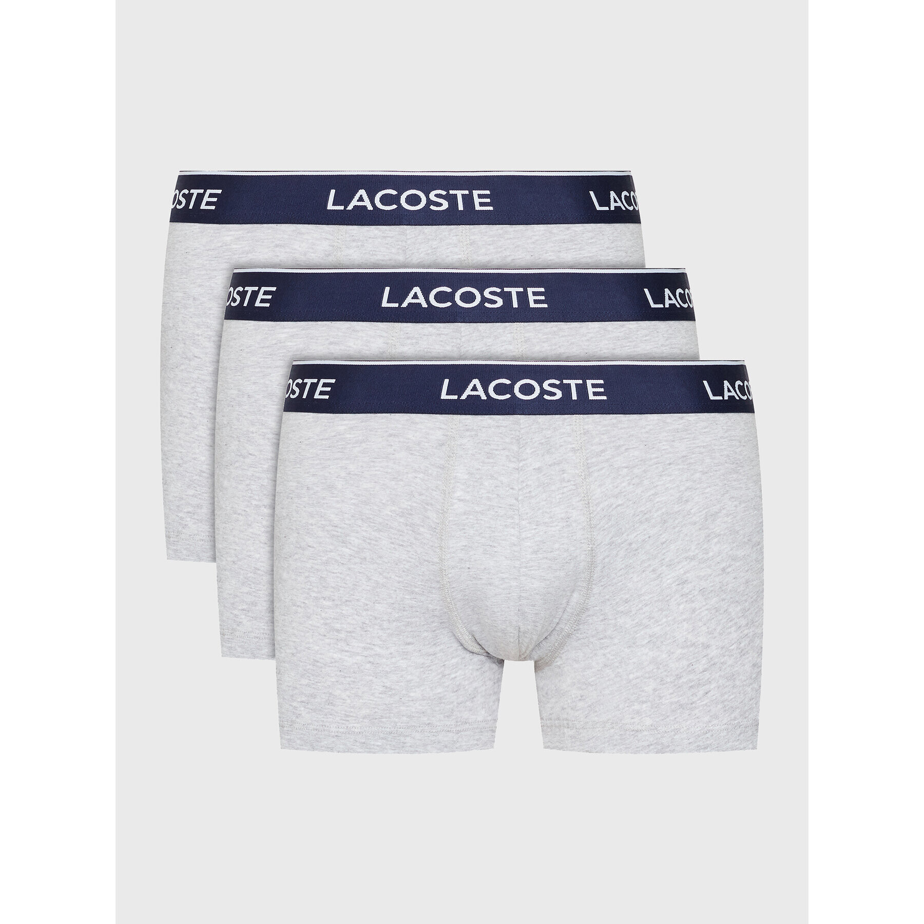 Lacoste Комплект 3 чифта боксерки 5H3389 Сив - Pepit.bg