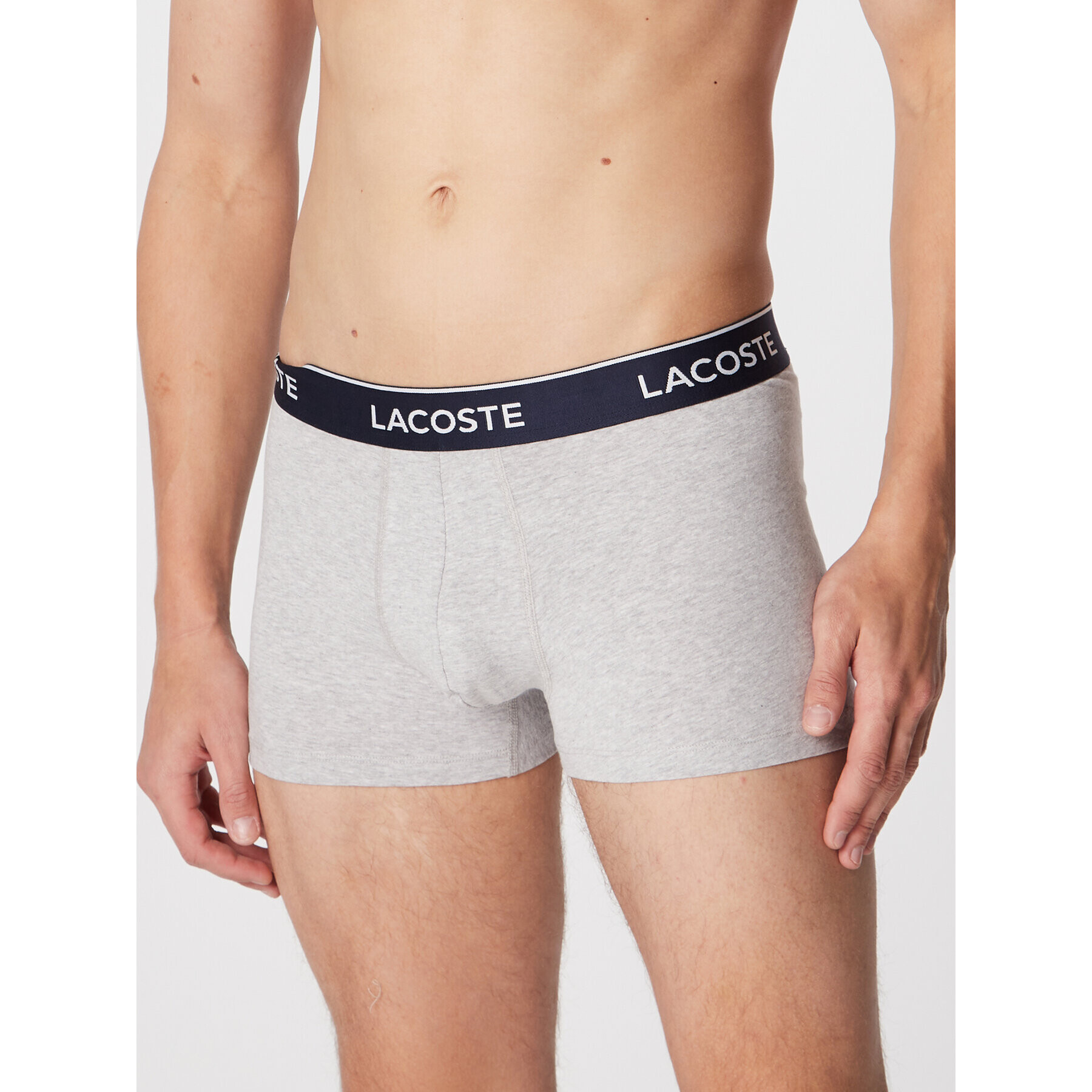 Lacoste Комплект 3 чифта боксерки 5H3389 Сив - Pepit.bg