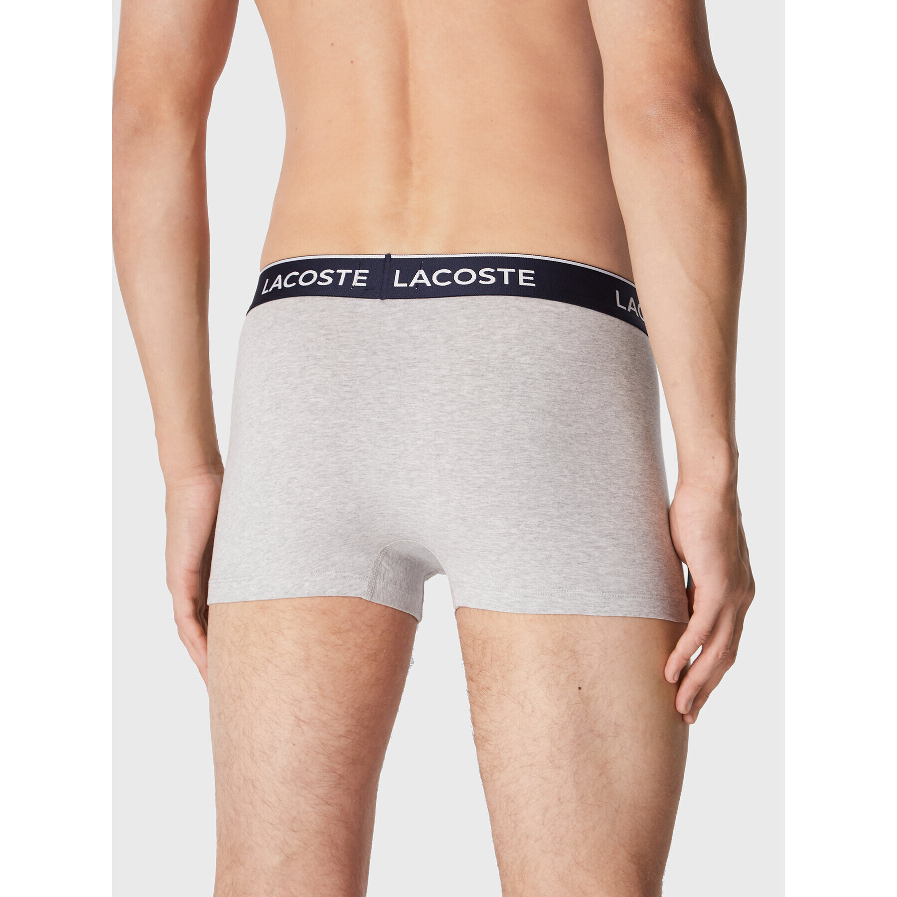 Lacoste Комплект 3 чифта боксерки 5H3389 Сив - Pepit.bg