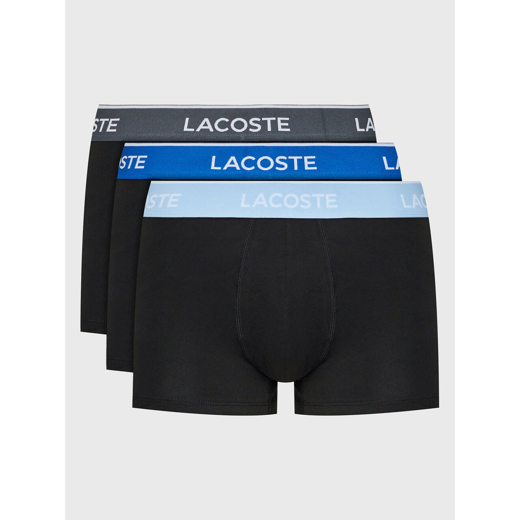 Lacoste Комплект 3 чифта боксерки 5H3401 Черен - Pepit.bg