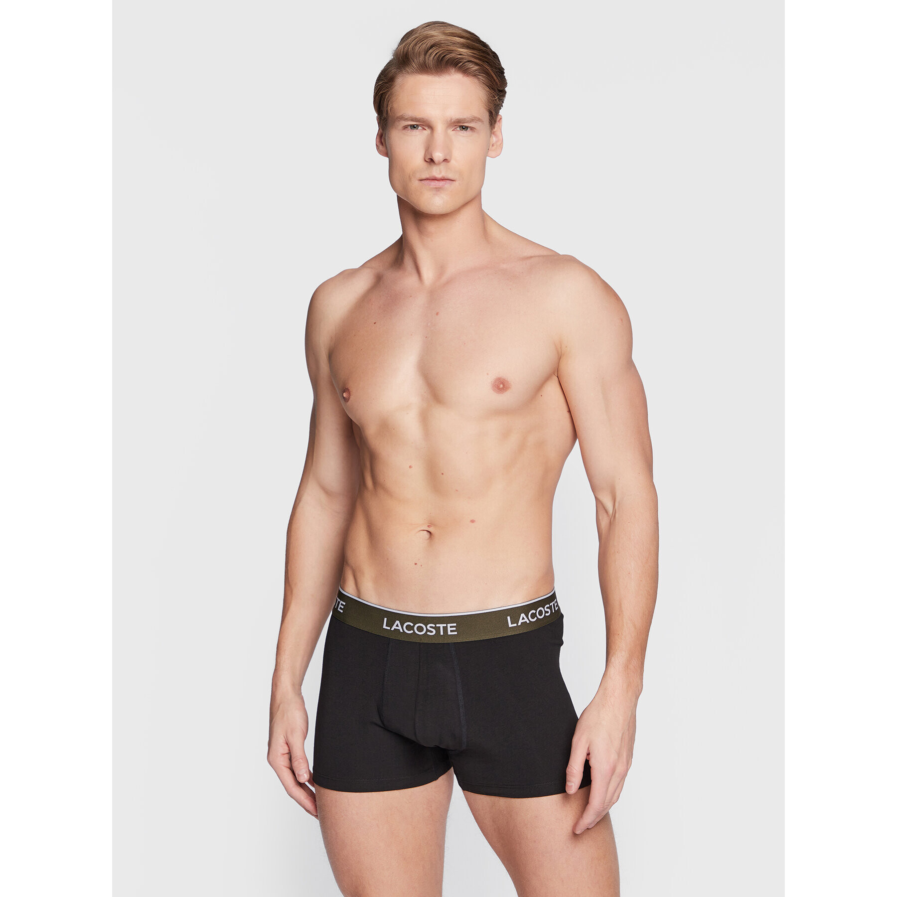 Lacoste Комплект 3 чифта боксерки 5H3401 Черен - Pepit.bg