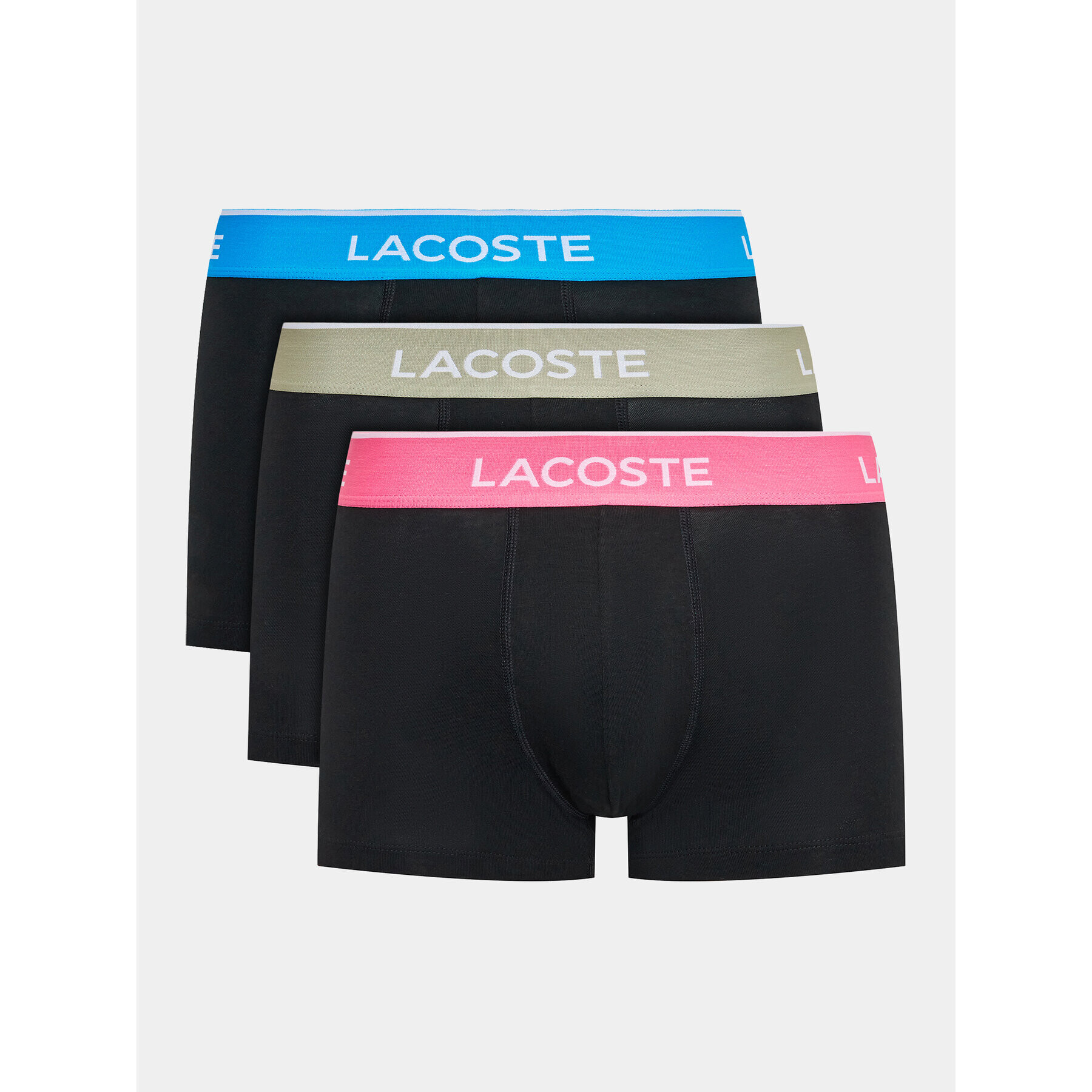 Lacoste Комплект 3 чифта боксерки 5H3401 Черен - Pepit.bg