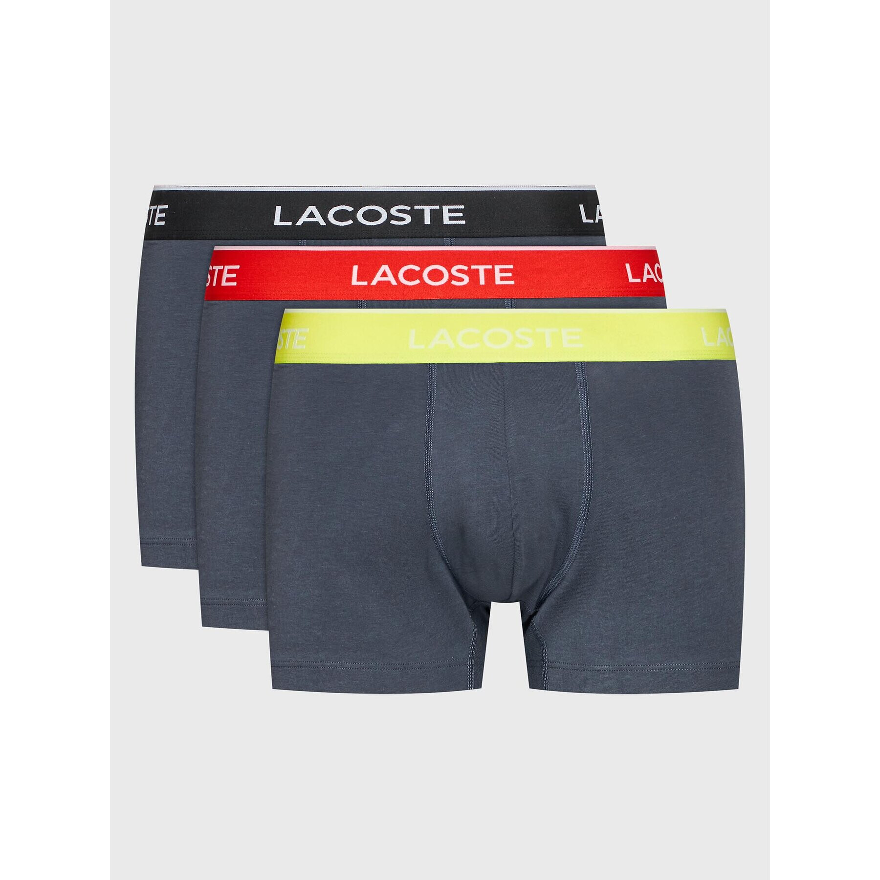 Lacoste Комплект 3 чифта боксерки 5H3401 Сив - Pepit.bg