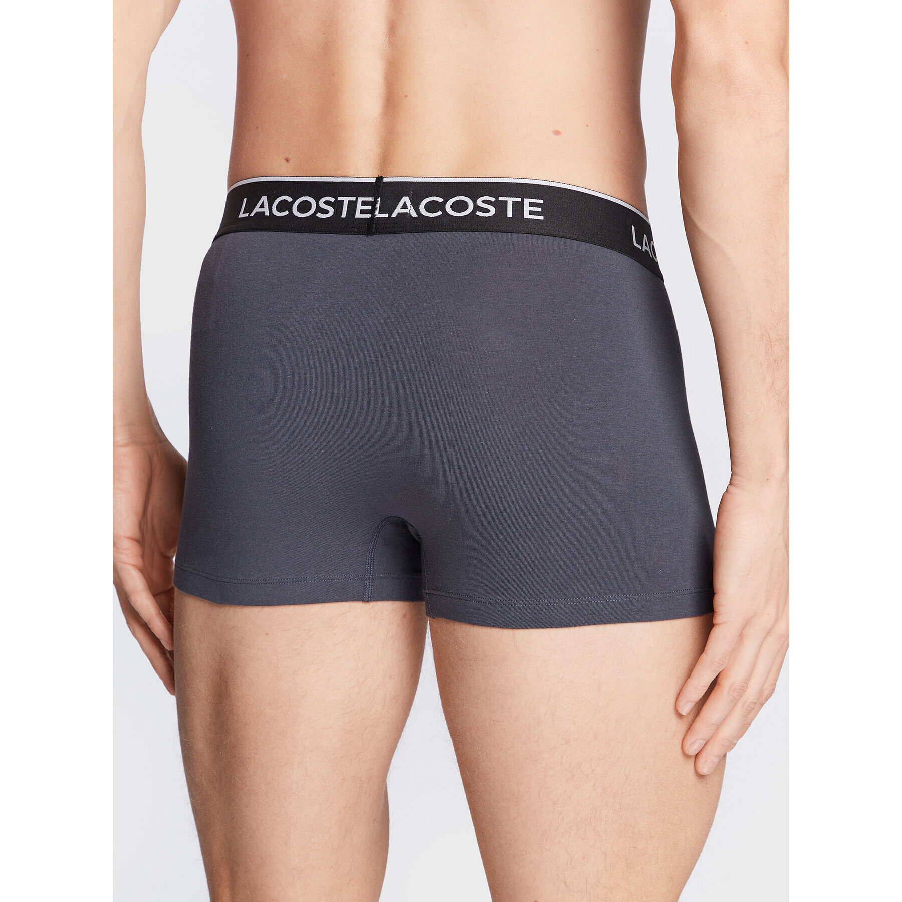 Lacoste Комплект 3 чифта боксерки 5H3401 Сив - Pepit.bg