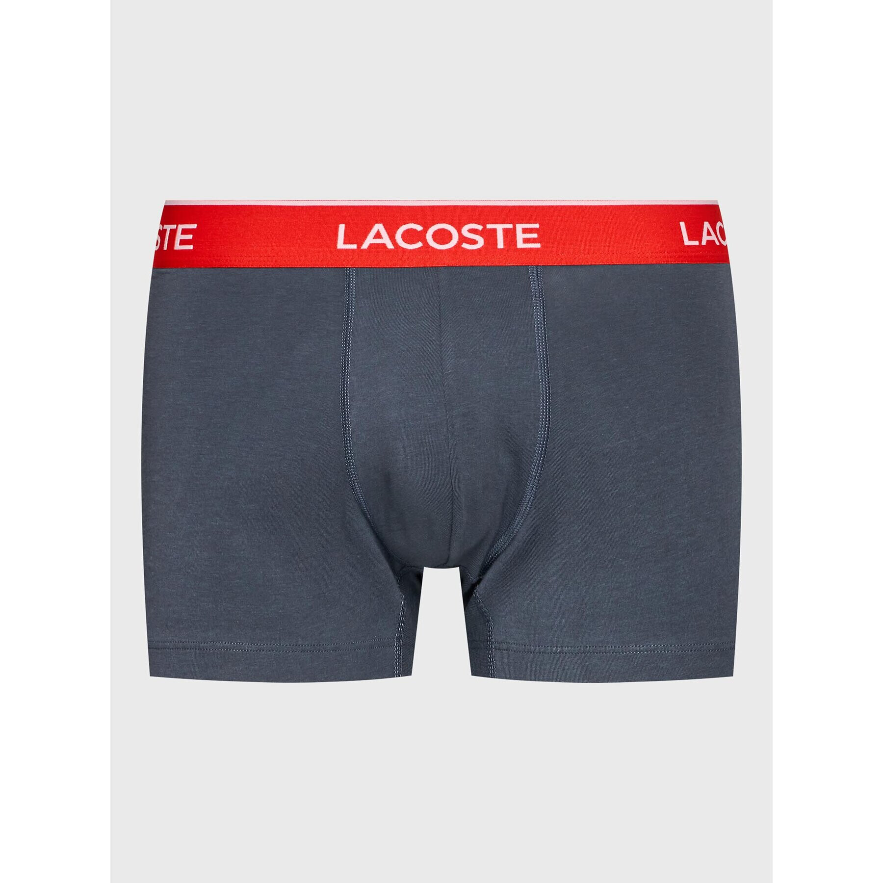 Lacoste Комплект 3 чифта боксерки 5H3401 Сив - Pepit.bg