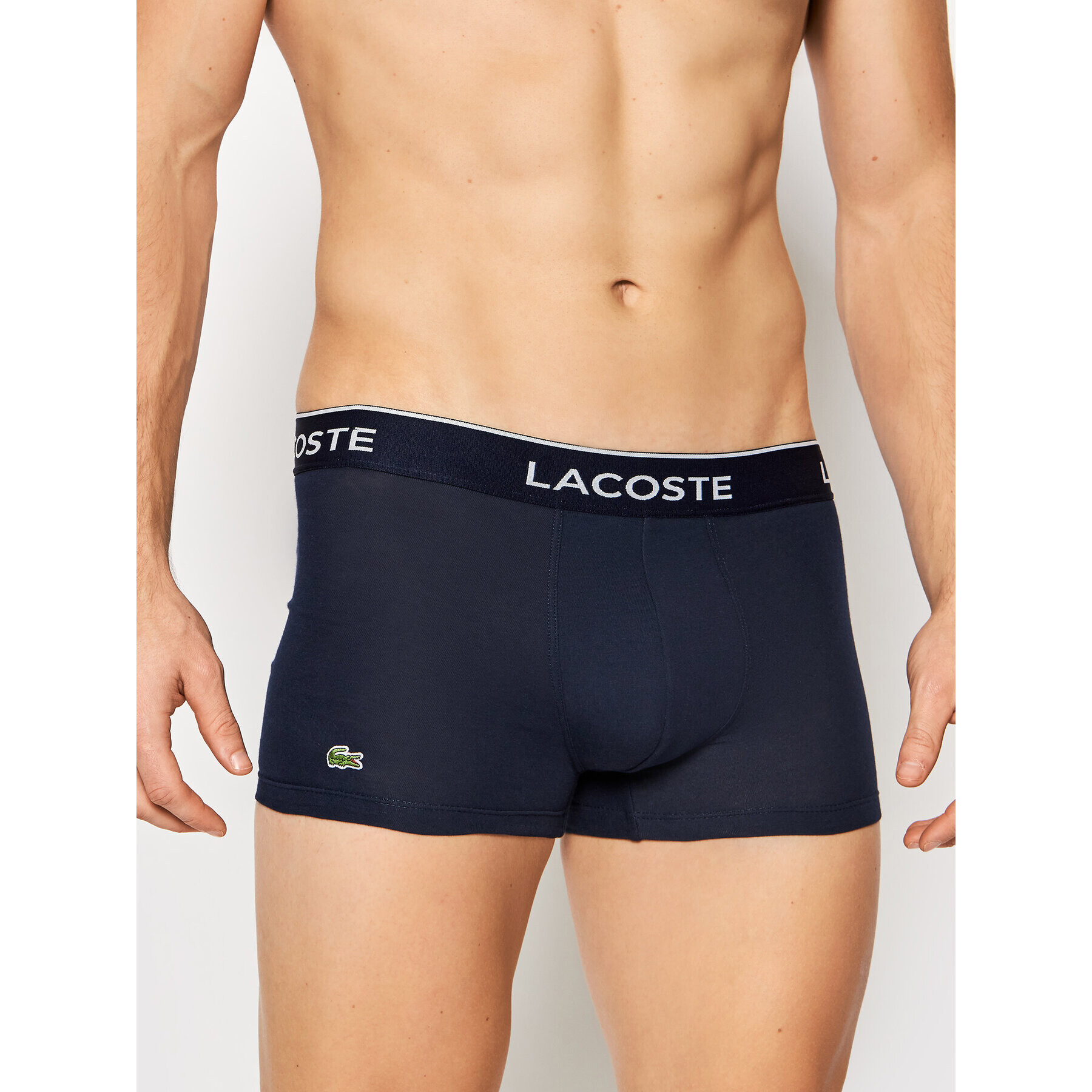 Lacoste Комплект 3 чифта боксерки 5H3401 Тъмносин - Pepit.bg