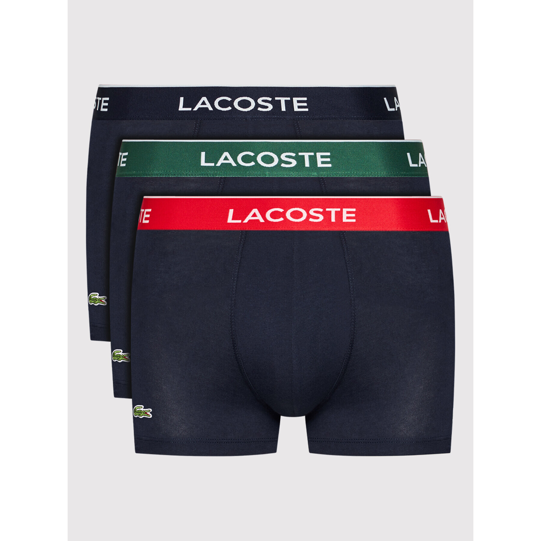 Lacoste Комплект 3 чифта боксерки 5H3401 Тъмносин - Pepit.bg