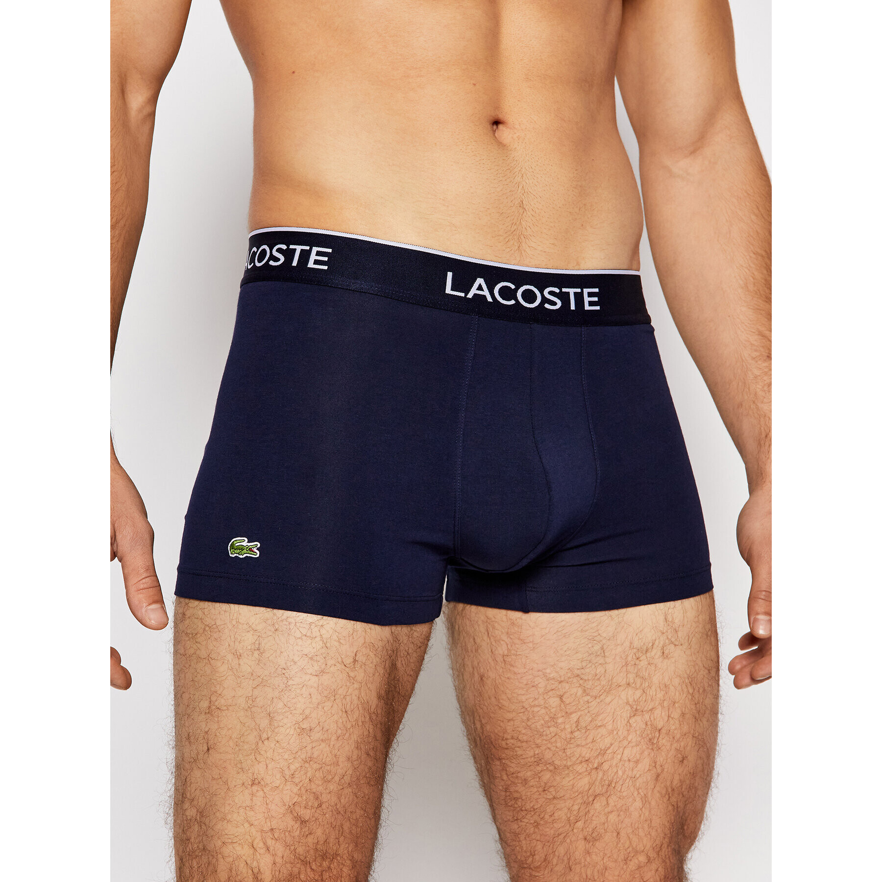 Lacoste Комплект 3 чифта боксерки 5H3401 Тъмносин - Pepit.bg