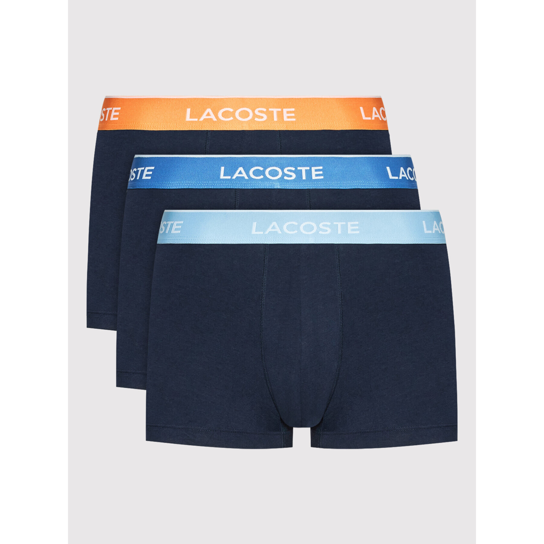 Lacoste Комплект 3 чифта боксерки 5H3401 Тъмносин - Pepit.bg