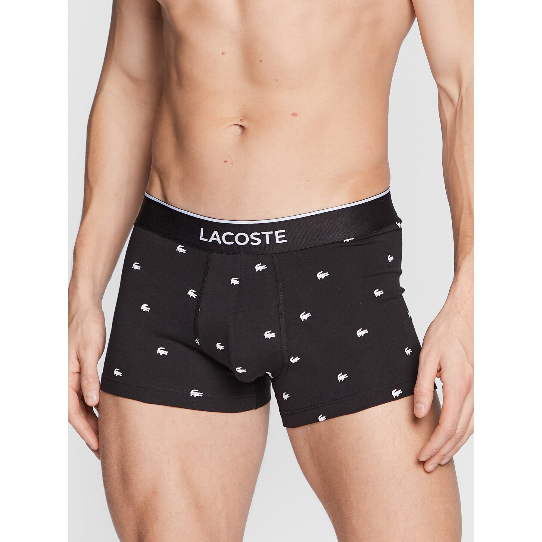 Lacoste Комплект 3 чифта боксерки 5H3411 Черен - Pepit.bg