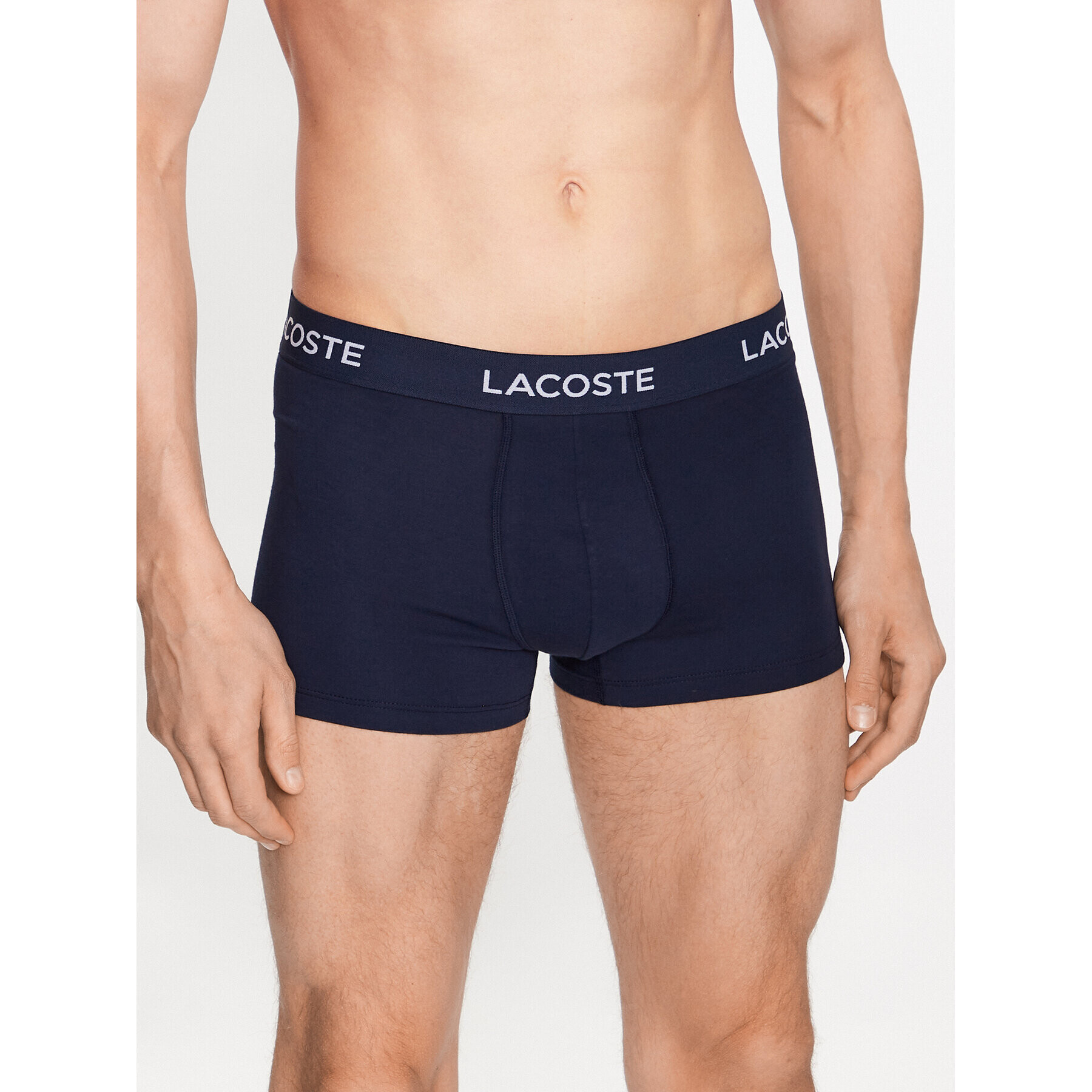 Lacoste Комплект 3 чифта боксерки 5H7686 Тъмносин - Pepit.bg