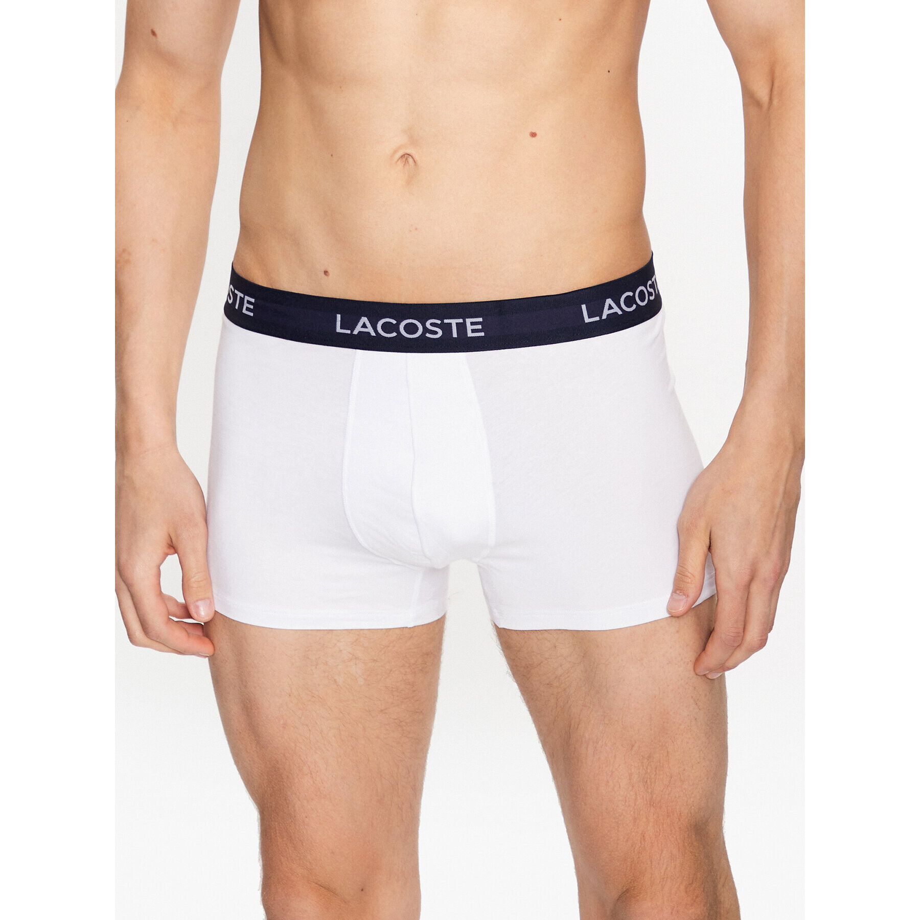 Lacoste Комплект 3 чифта боксерки 5H7686 Тъмносин - Pepit.bg