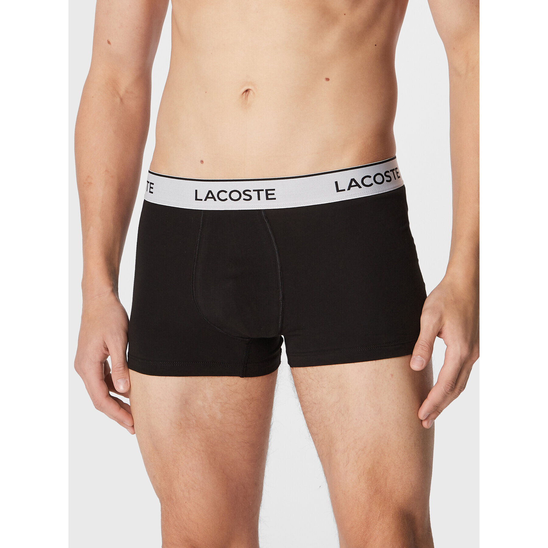 Lacoste Комплект 3 чифта боксерки 5H8385 Черен - Pepit.bg