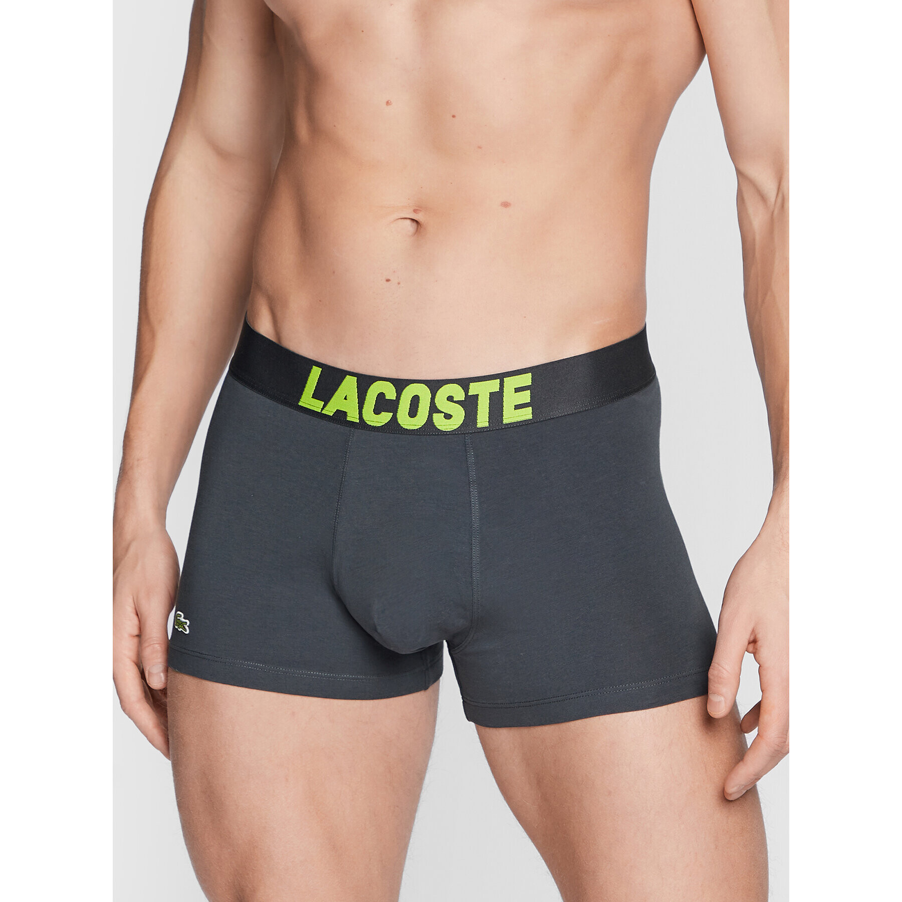 Lacoste Комплект 3 чифта боксерки 5H9956 Сив - Pepit.bg