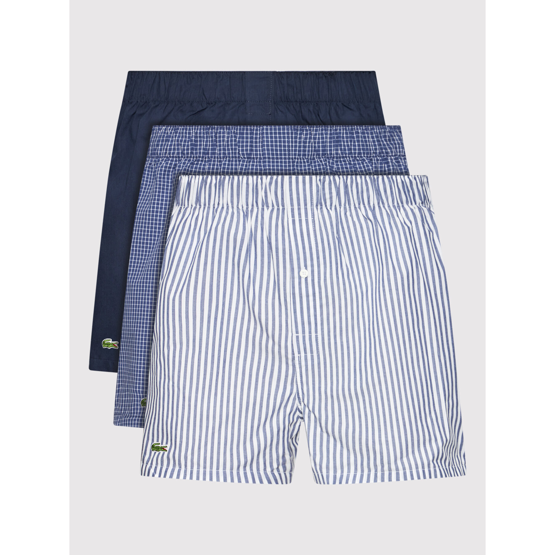 Lacoste Комплект 3 чифта боксерки 7H3394 Цветен - Pepit.bg