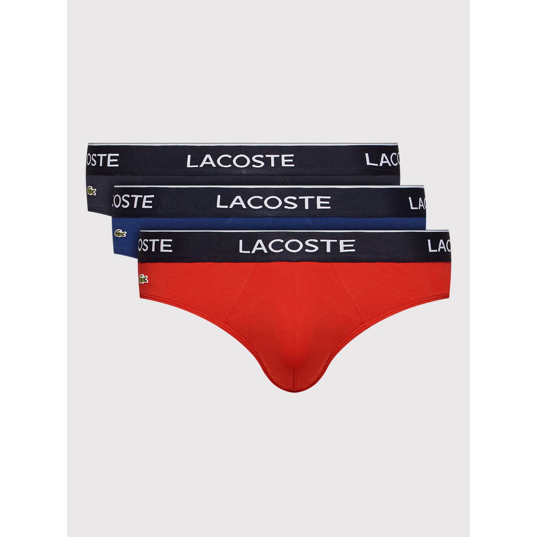 Lacoste Комплект 3 чифта слипове 8H3472 Цветен - Pepit.bg