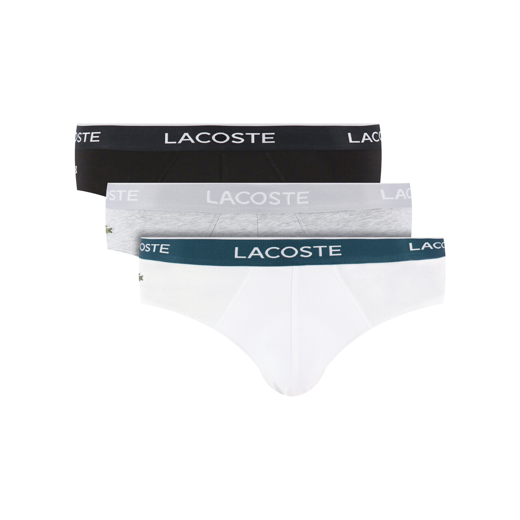 Lacoste Комплект 3 чифта слипове 8H3472 Цветен - Pepit.bg