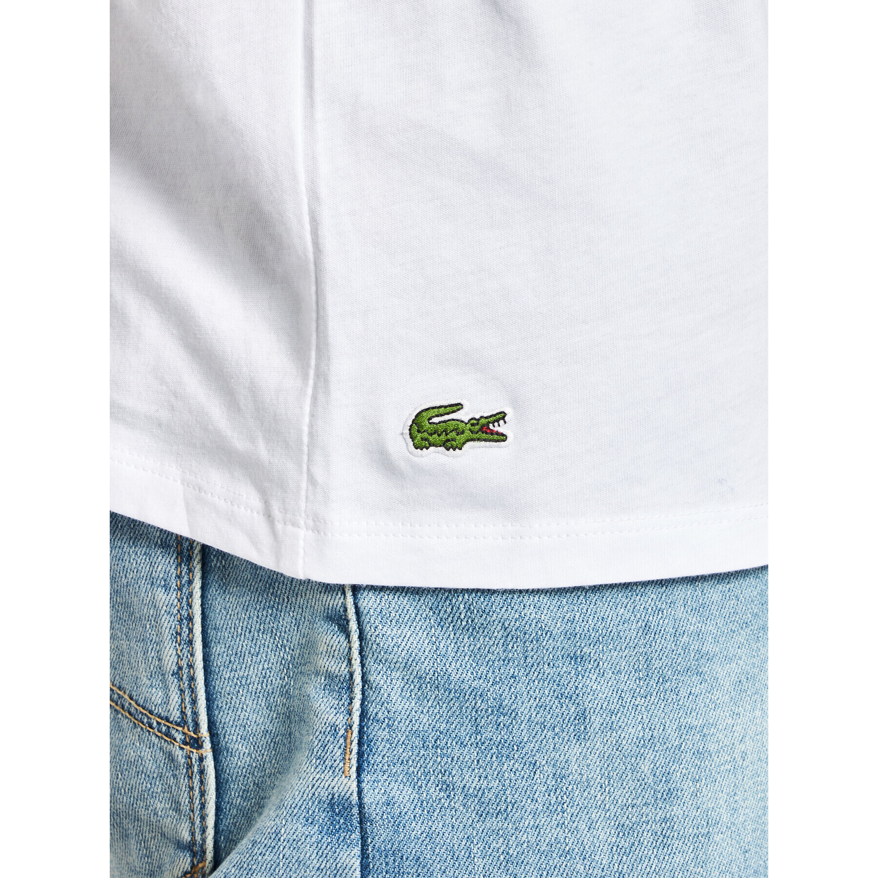 Lacoste Комплект 3 тишърти TH3444 Бял Regular Fit - Pepit.bg