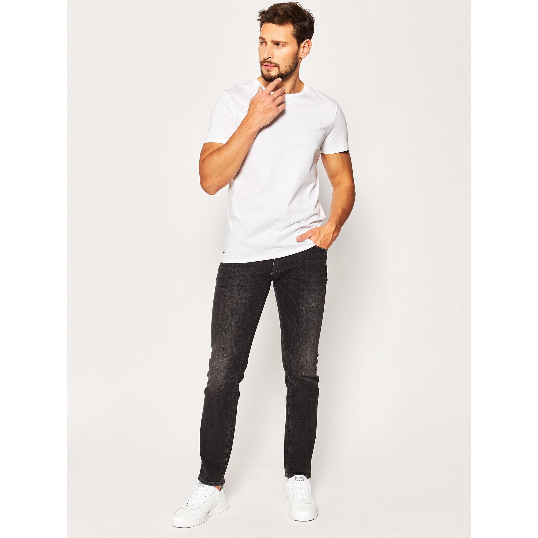Lacoste Комплект 3 тишърти TH3451 Бял Regular Fit - Pepit.bg