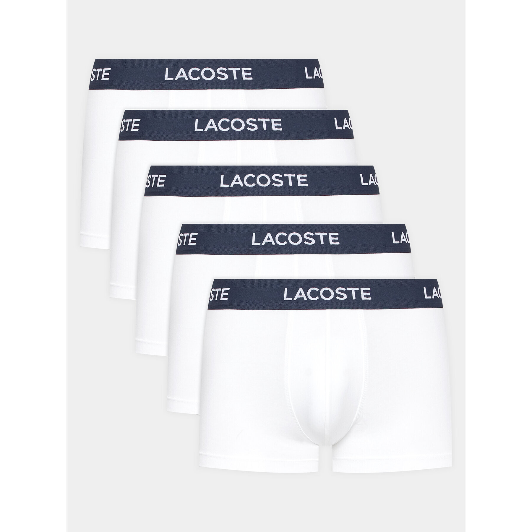 Lacoste Комплект 5 чифта боксери 5H5203 Бял - Pepit.bg