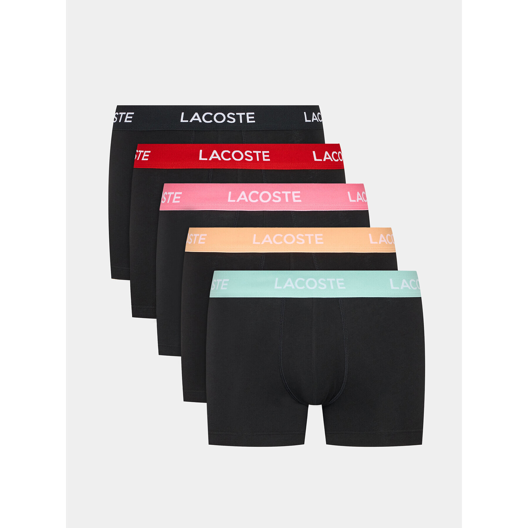 Lacoste Комплект 5 чифта боксери 5H5203 Черен - Pepit.bg