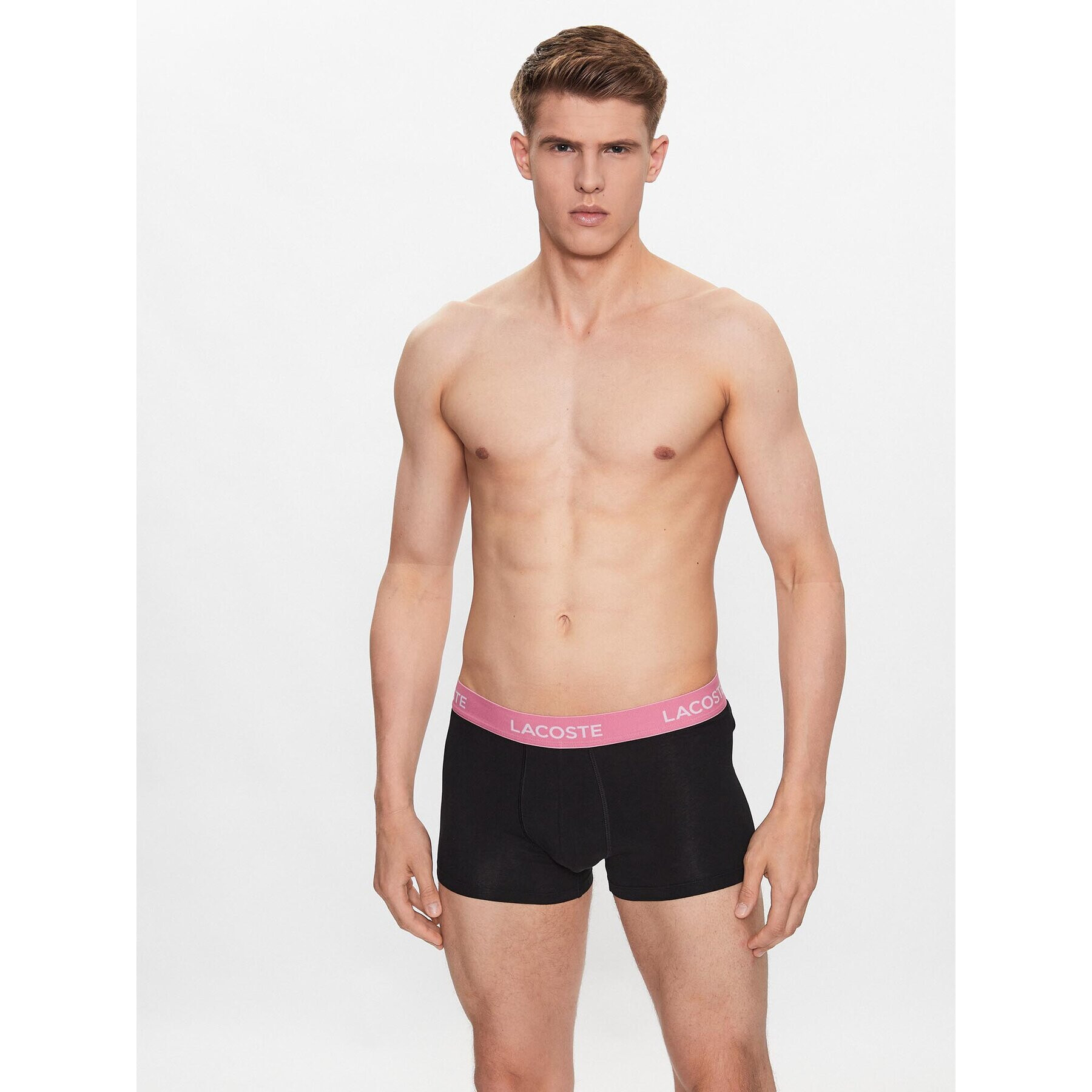 Lacoste Комплект 5 чифта боксери 5H5203 Черен - Pepit.bg