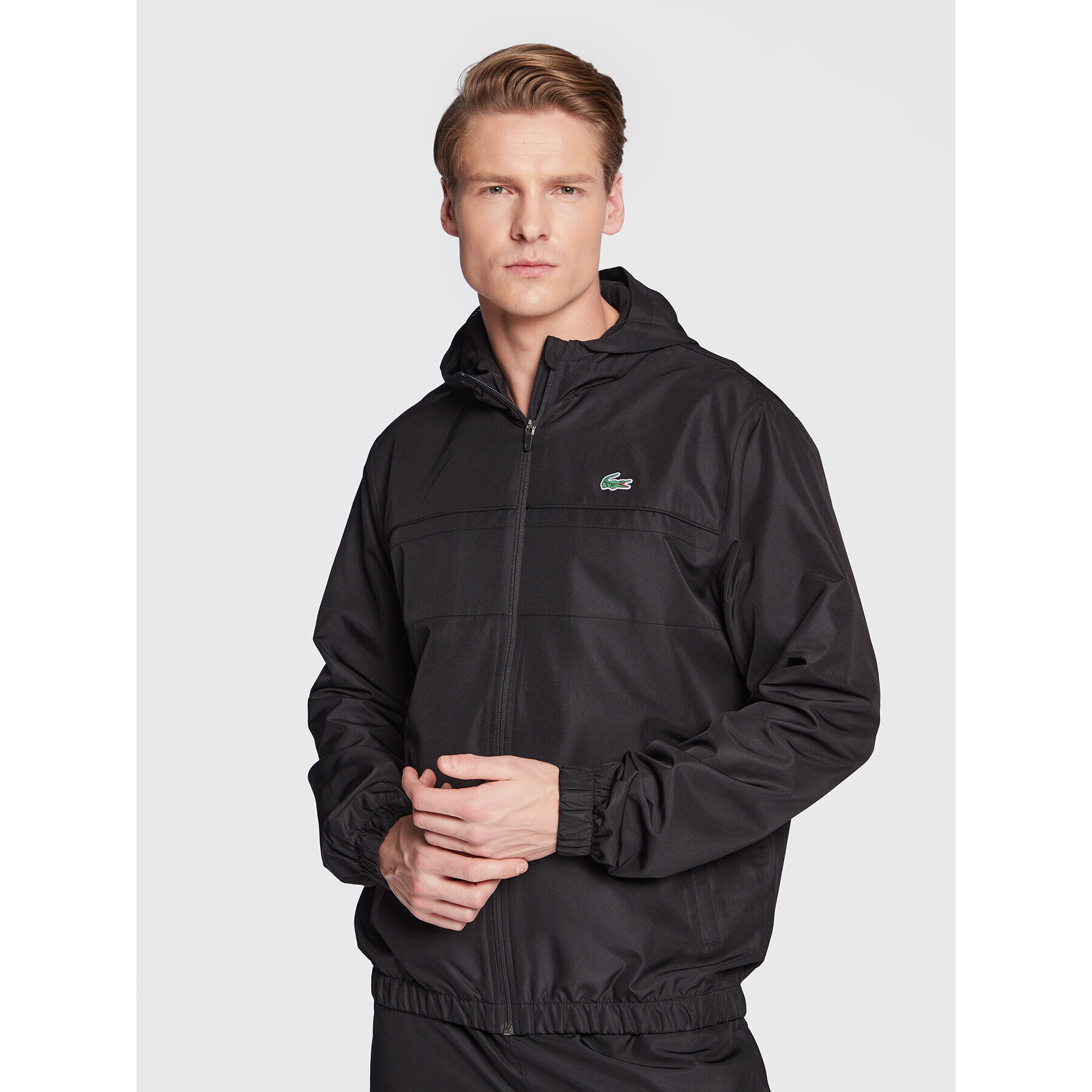 Lacoste Комплект яке и панталон WH2661 Черен Regular Fit - Pepit.bg