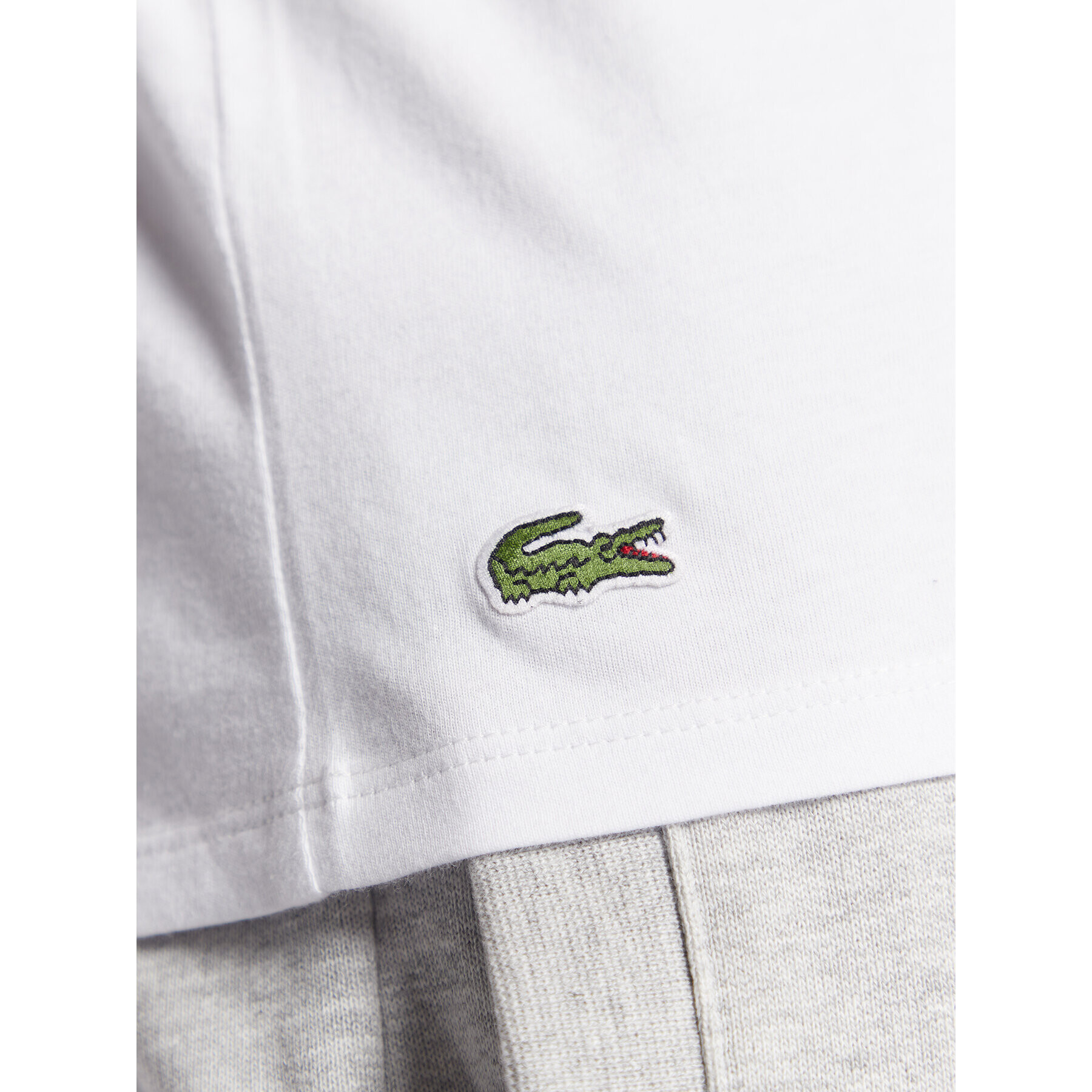 Lacoste Комплект от 3 броя топове TH3441 Бял Regular Fit - Pepit.bg