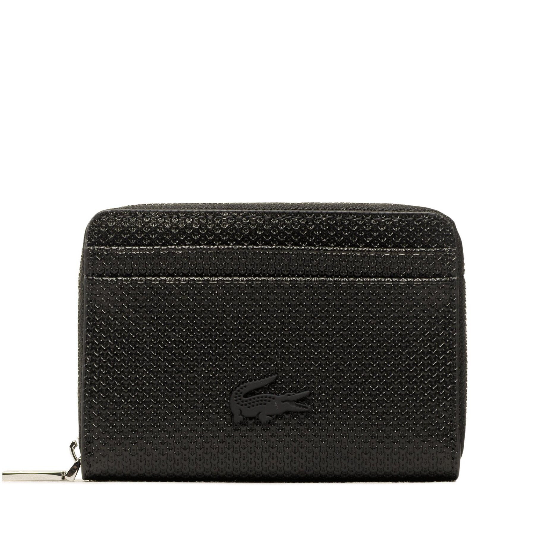 Lacoste Малък дамски портфейл Xs Zip Coin Wallet NF3855KL Черен - Pepit.bg