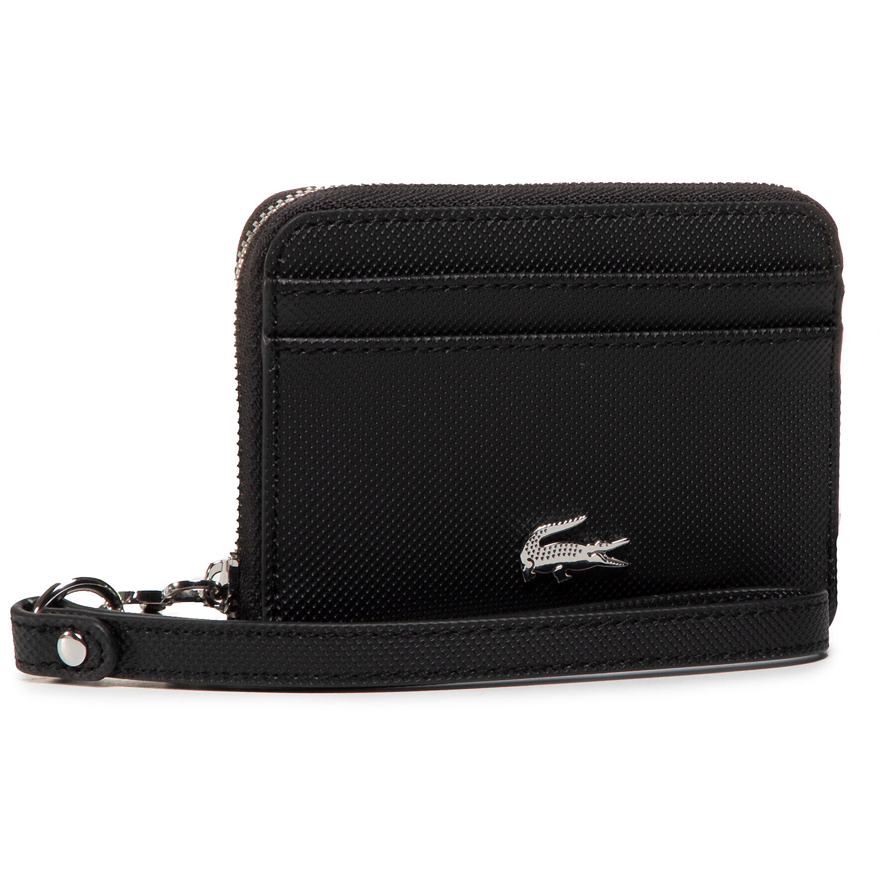 Lacoste Малък дамски портфейл Xs Wristlet Zip Wallet NF2778DC Черен - Pepit.bg