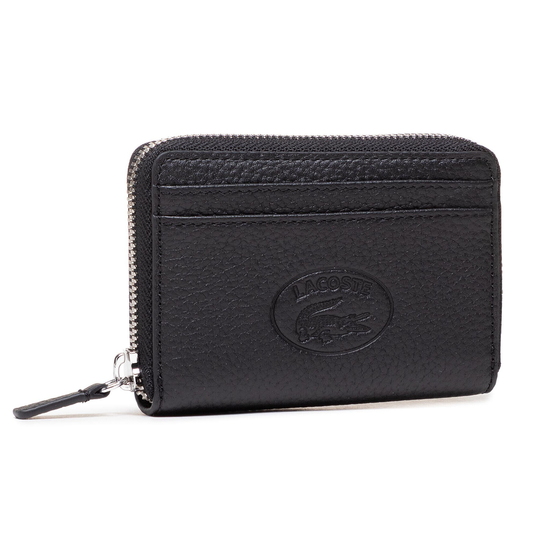 Lacoste Малък дамски портфейл Xs Zip Coin Wallet NF3406NL Черен - Pepit.bg