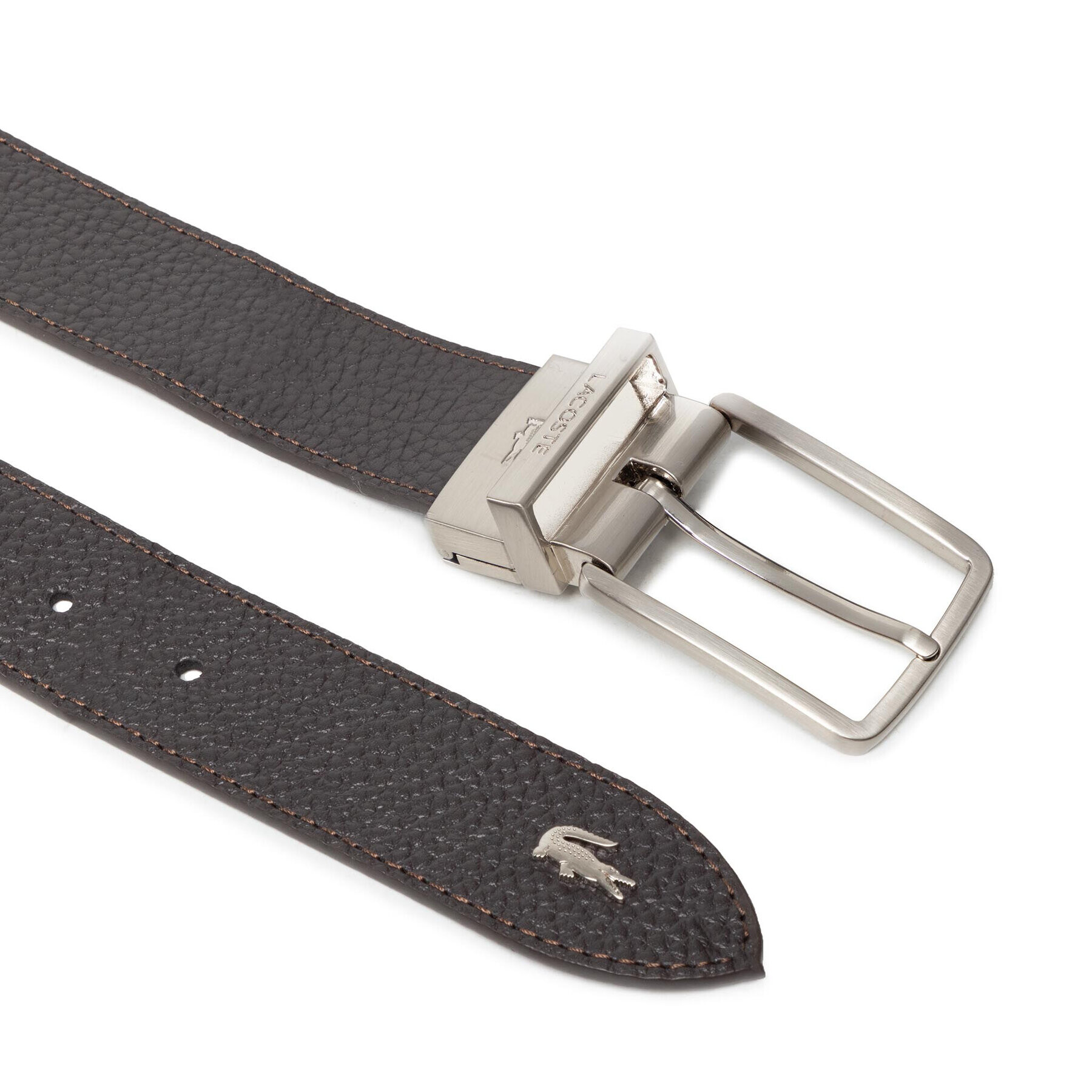 Lacoste Мъжки колан RC4021 Кафяв - Pepit.bg