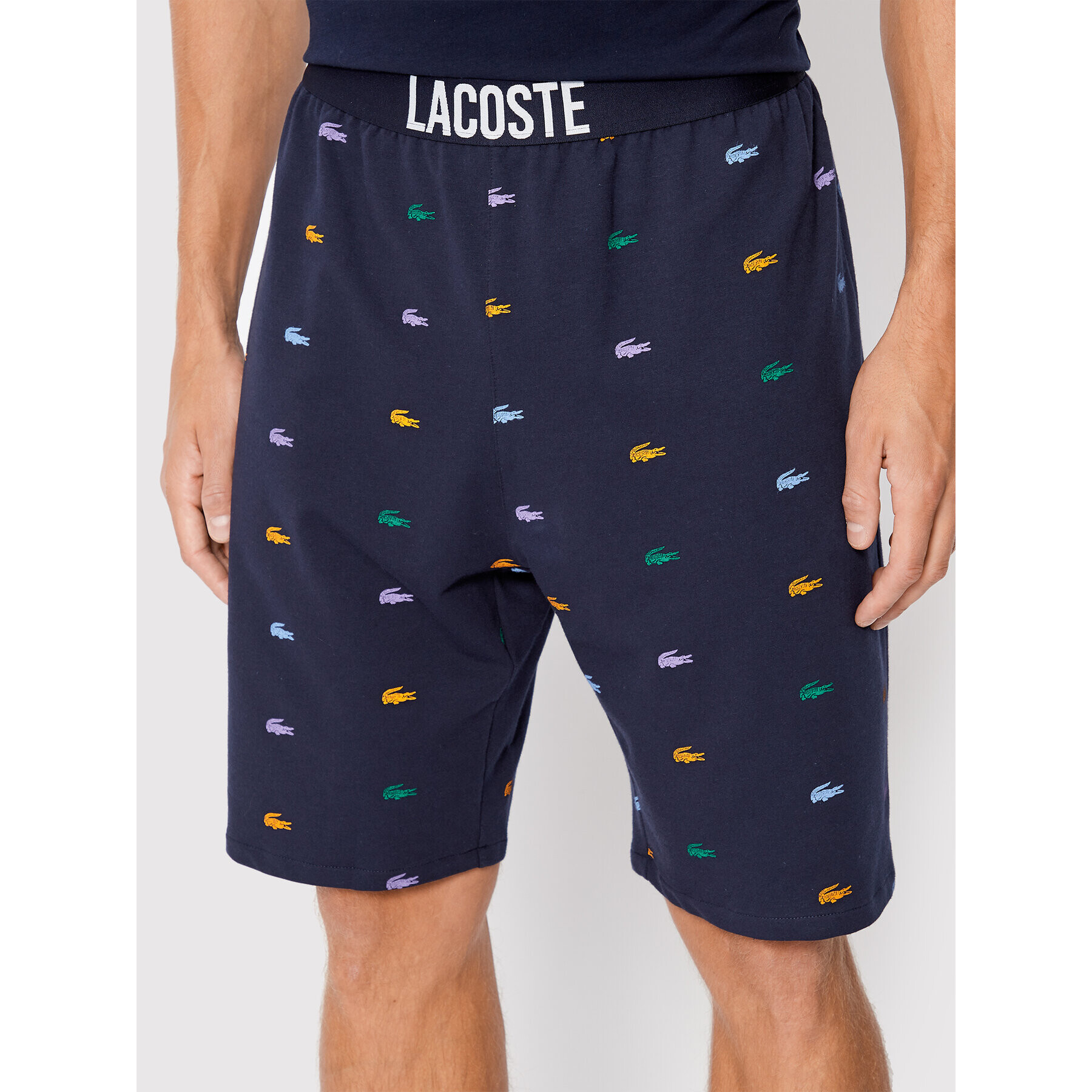 Lacoste Пижамени шорти GH3499 Тъмносин Regular Fit - Pepit.bg