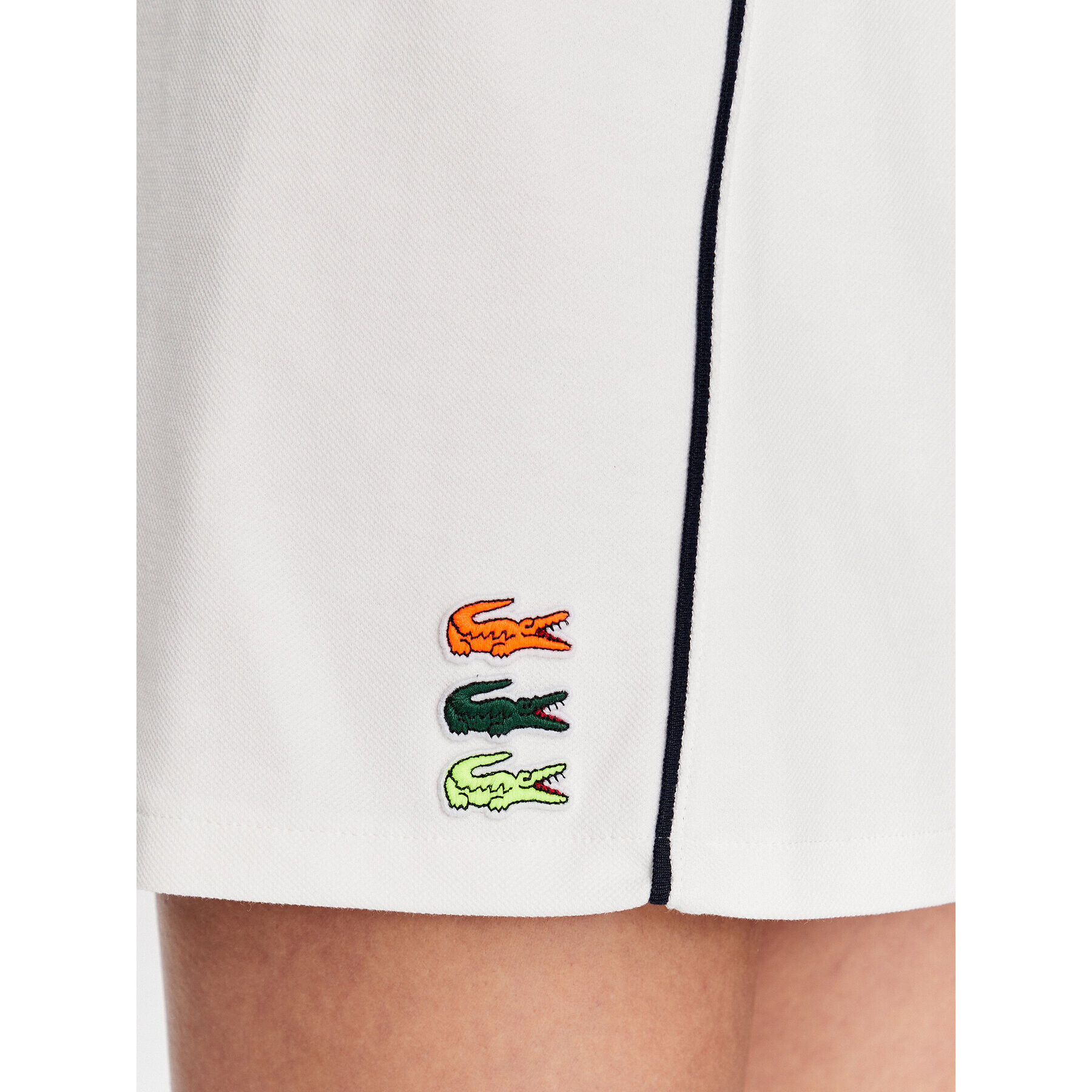 Lacoste Плисирана пола JF5572 Екрю Regular Fit - Pepit.bg