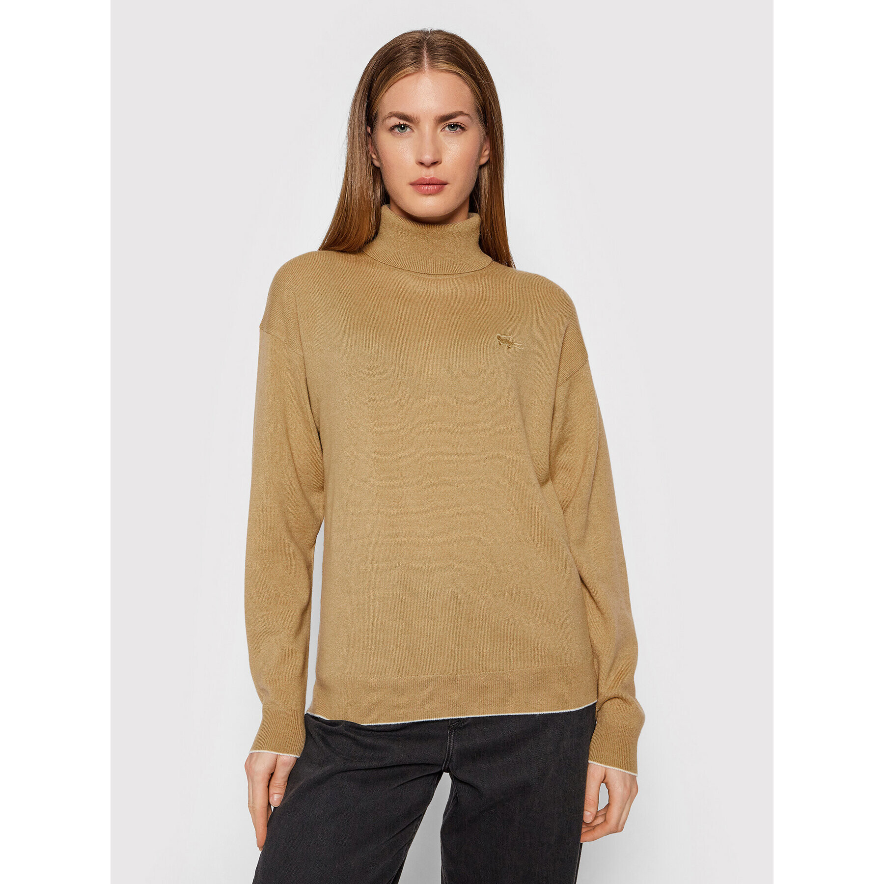 Lacoste Поло AF2386 Бежов Boy Fit - Pepit.bg