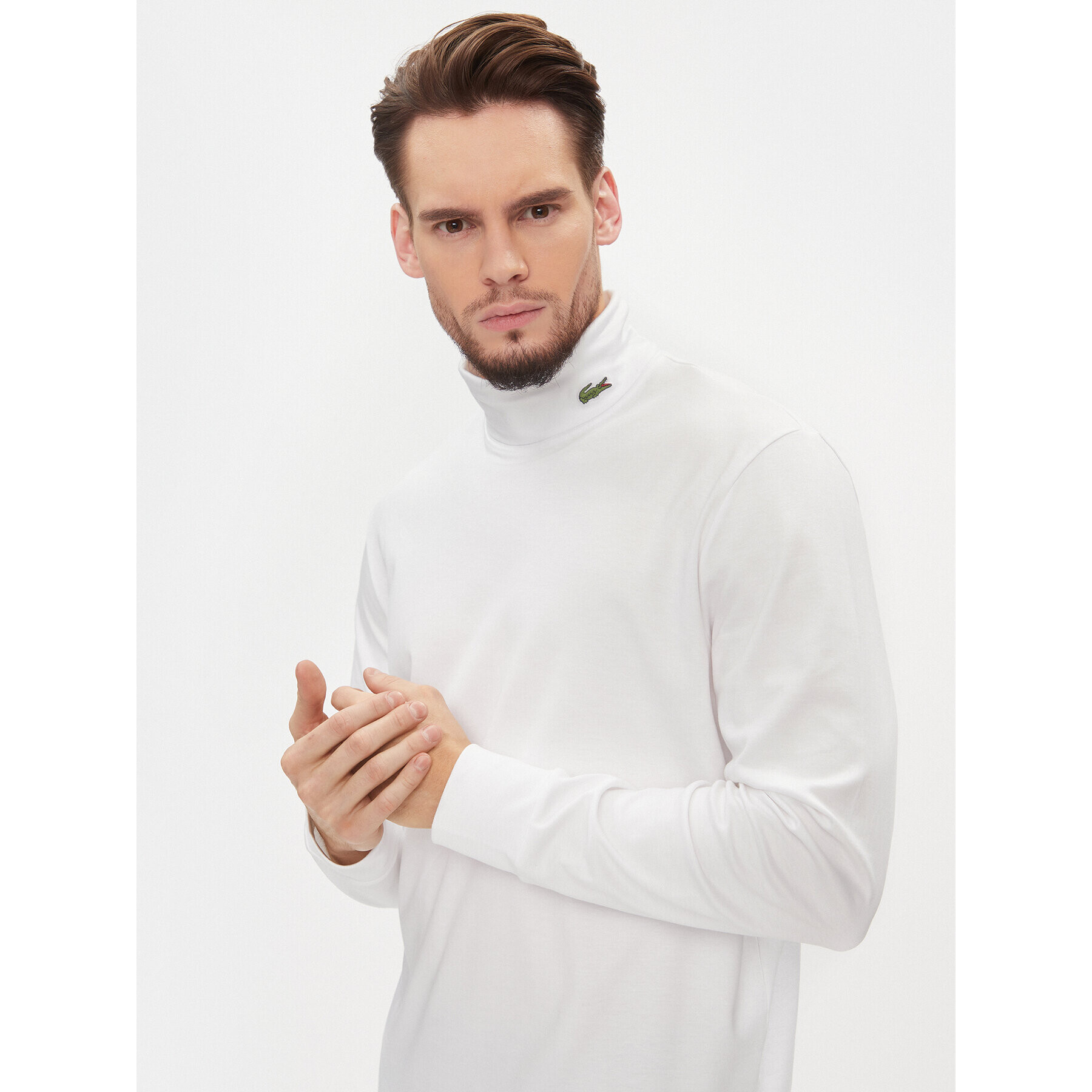 Lacoste Поло UH0223 Бял Regular Fit - Pepit.bg