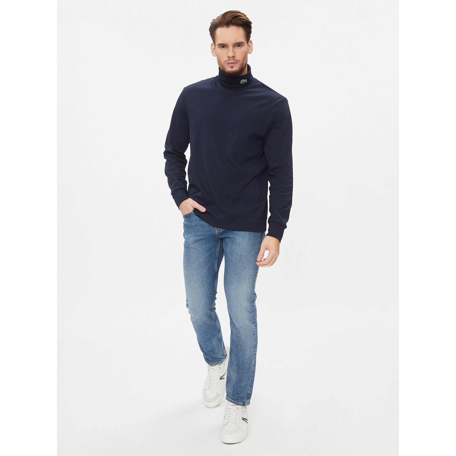 Lacoste Поло UH0223 Тъмносин Regular Fit - Pepit.bg