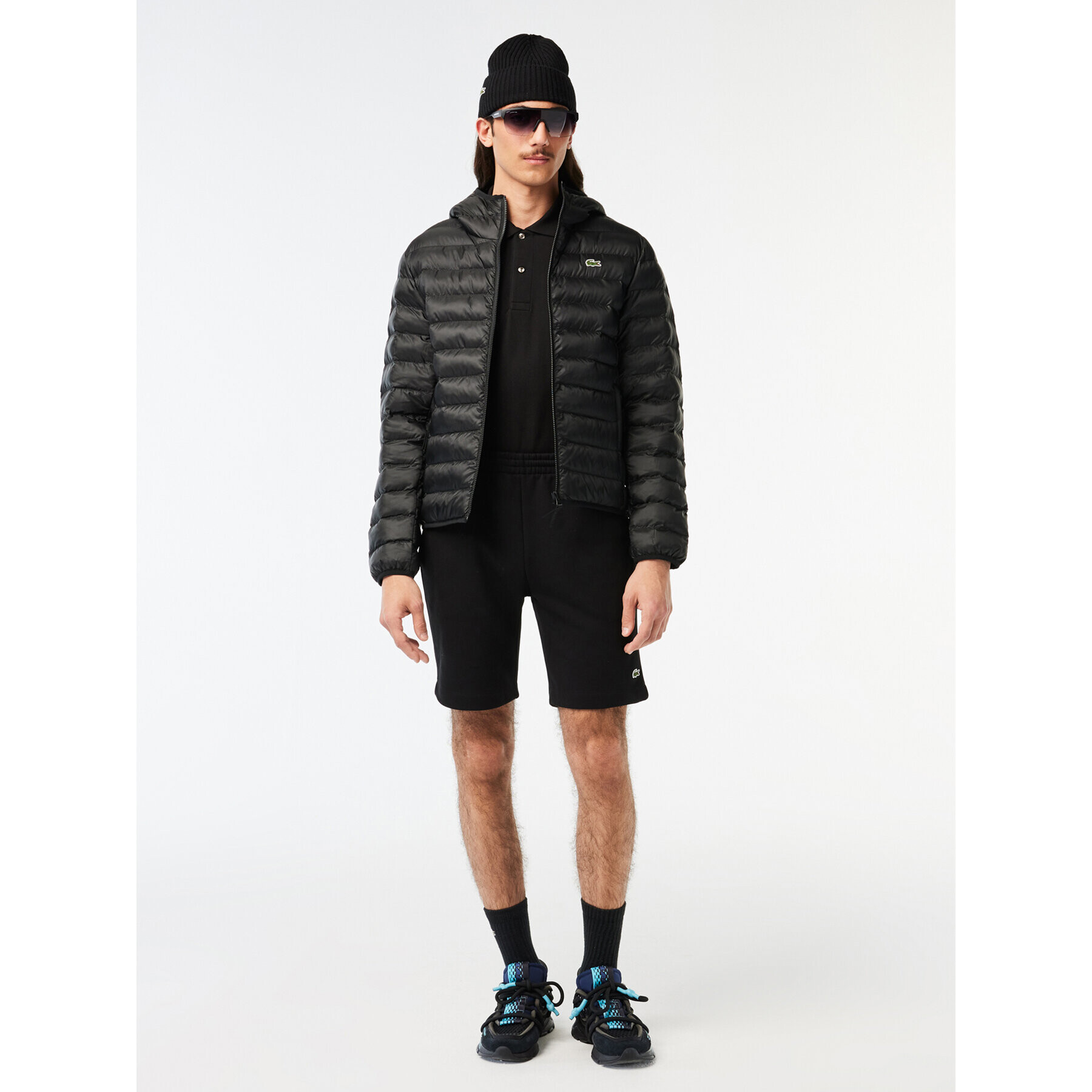 Lacoste Пухено яке BH0539 Черен Regular Fit - Pepit.bg