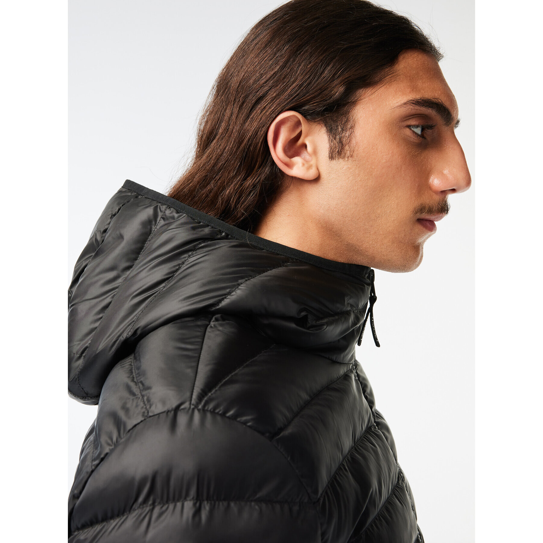 Lacoste Пухено яке BH0539 Черен Regular Fit - Pepit.bg