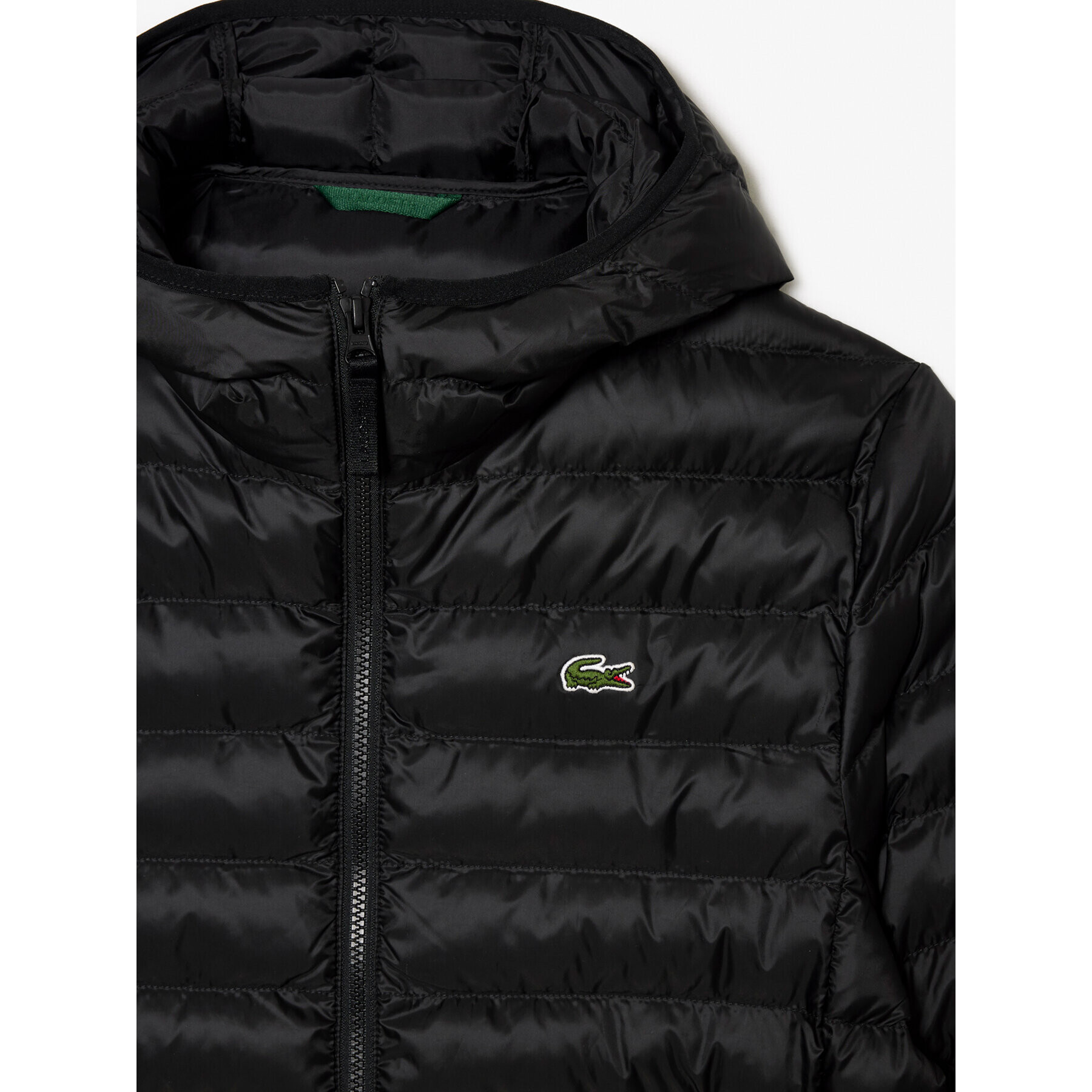 Lacoste Пухено яке BH0539 Черен Regular Fit - Pepit.bg