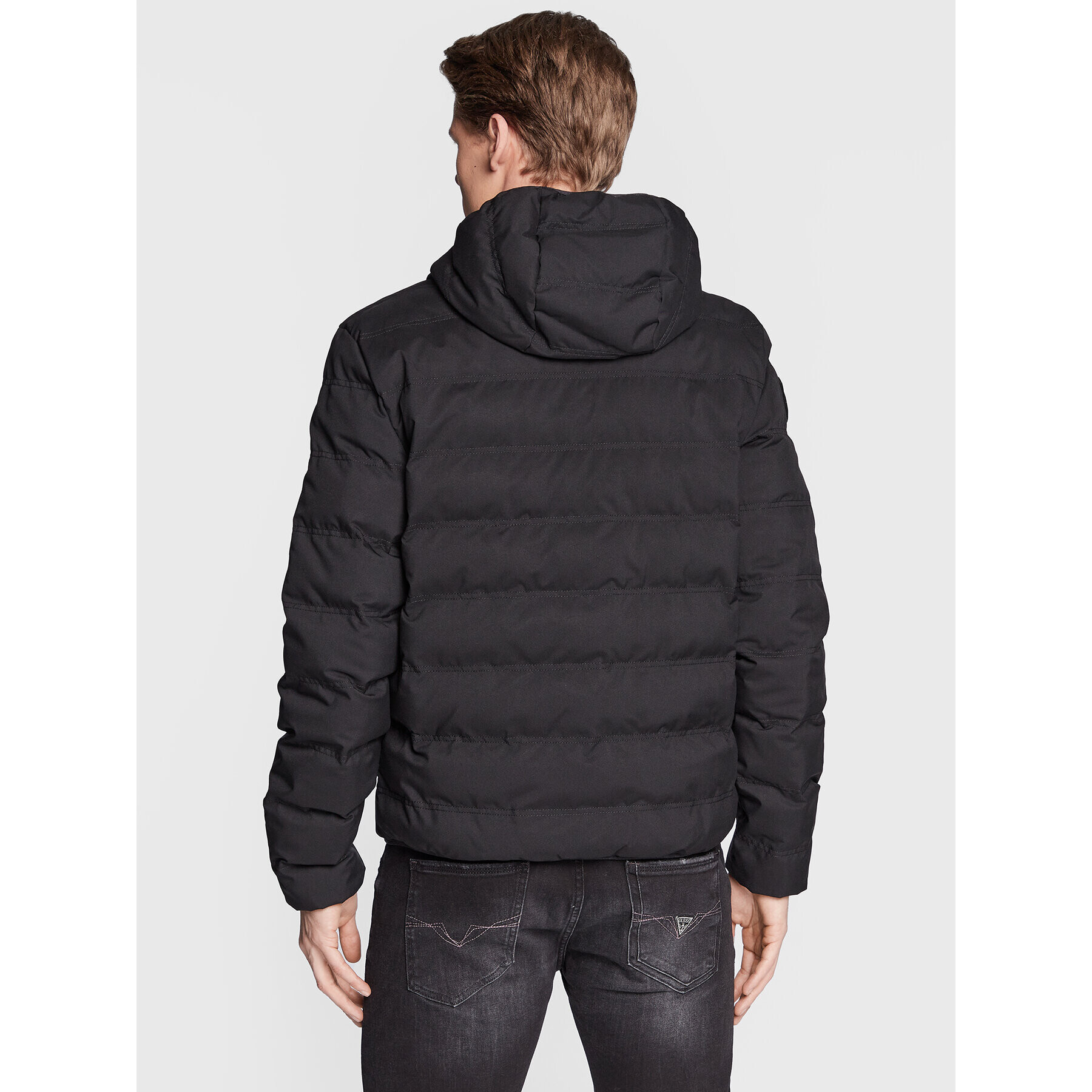 Lacoste Пухено яке BH2277 Черен Regular Fit - Pepit.bg